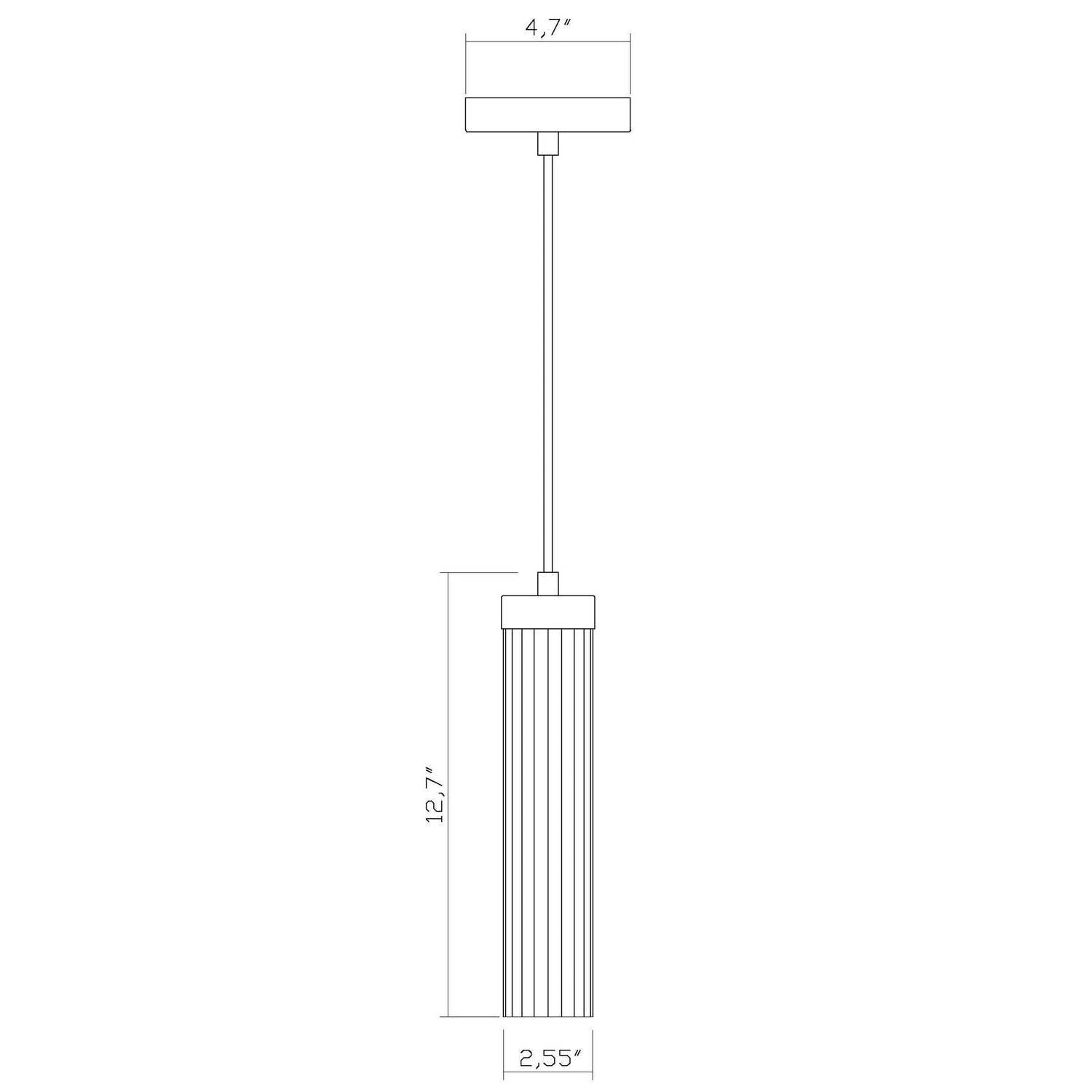 Z-Lite - 740P-BN - One Light Pendant - Beau - Brushed Nickel