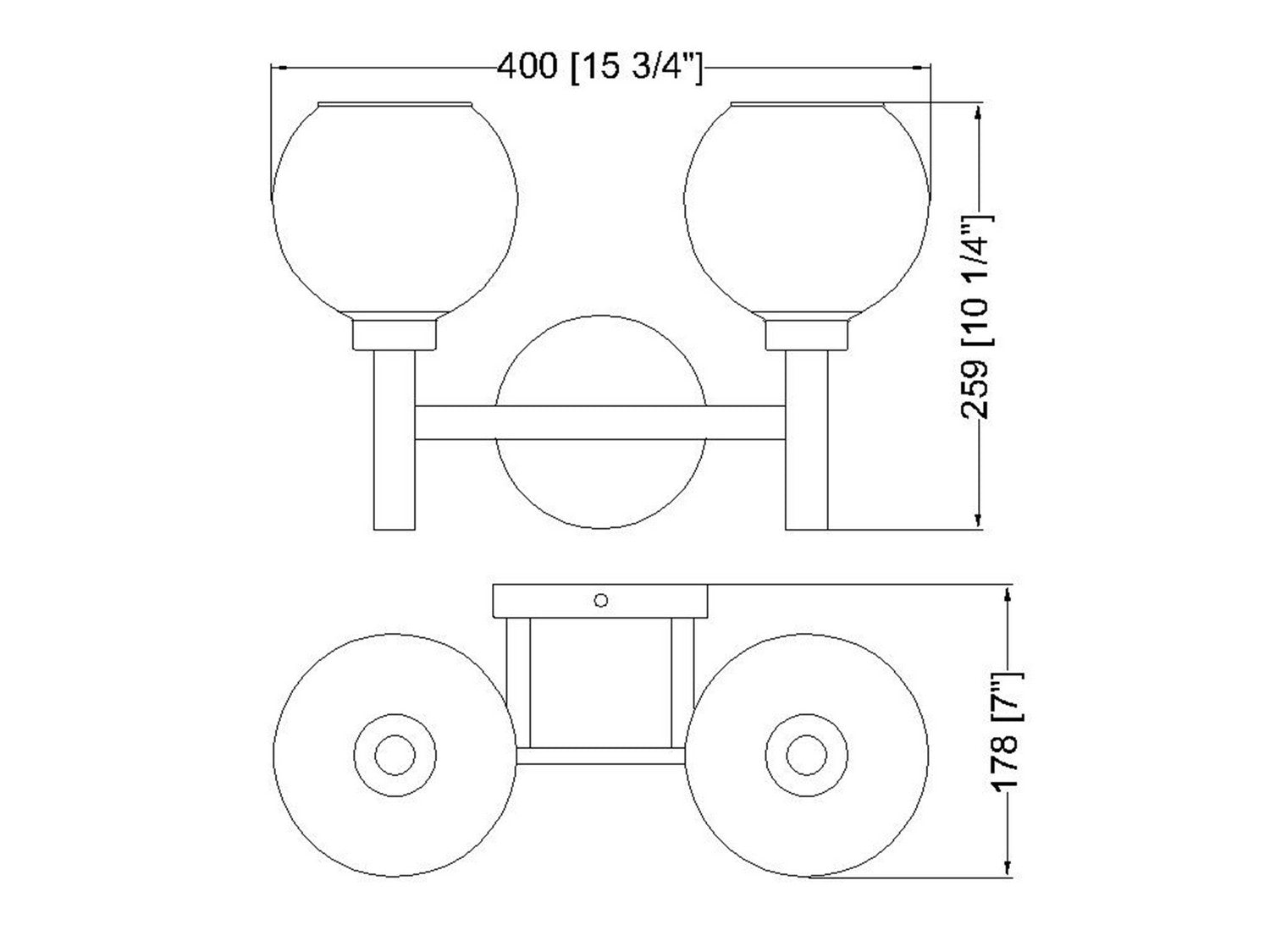Z-Lite - 7502-2V-MB - Two Light Vanity - Sutton - Matte Black