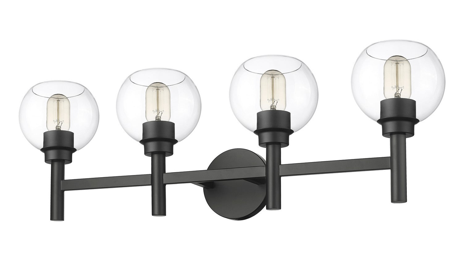 Z-Lite - 7502-4V-MB - Four Light Vanity - Sutton - Matte Black