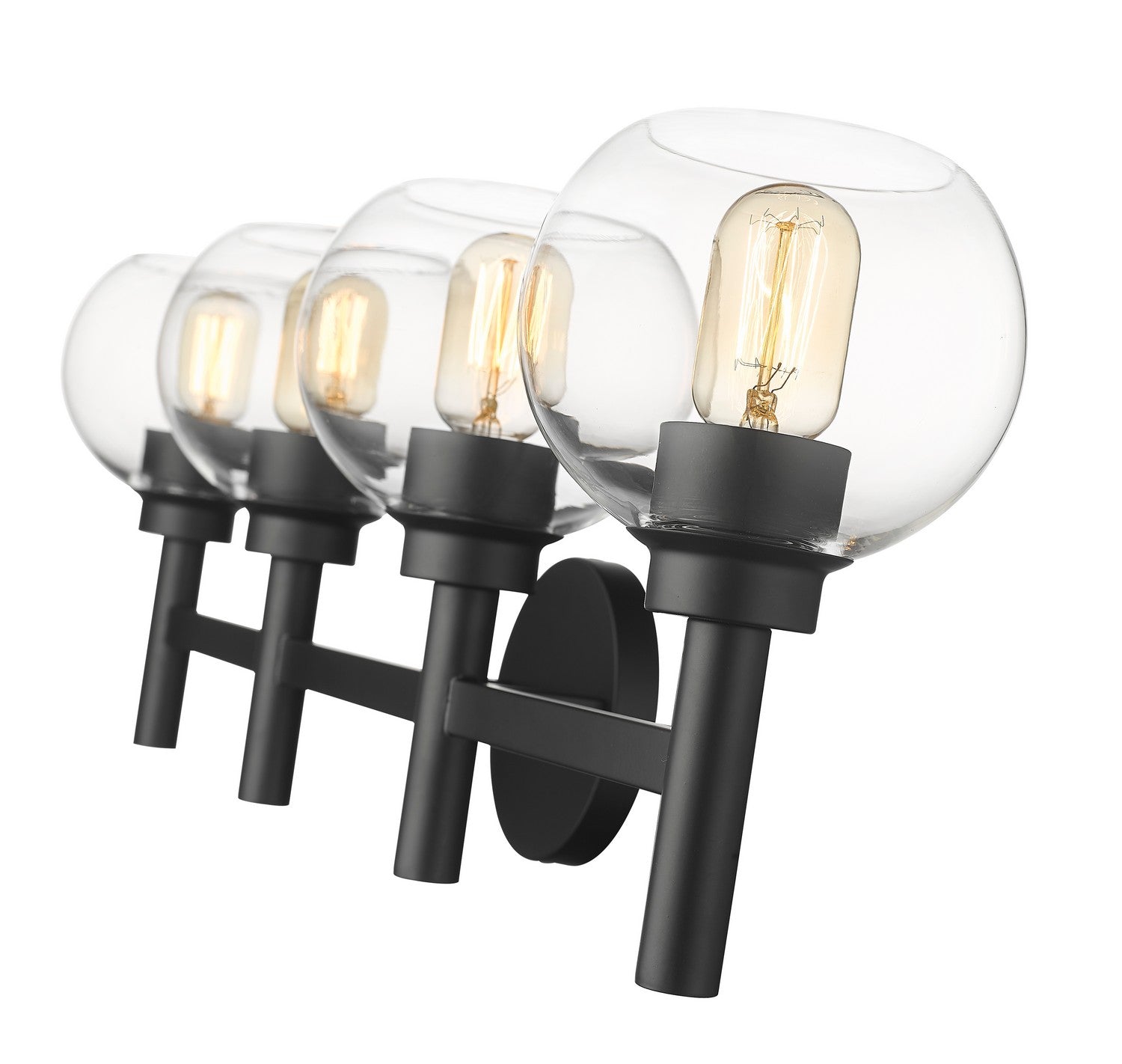 Z-Lite - 7502-4V-MB - Four Light Vanity - Sutton - Matte Black