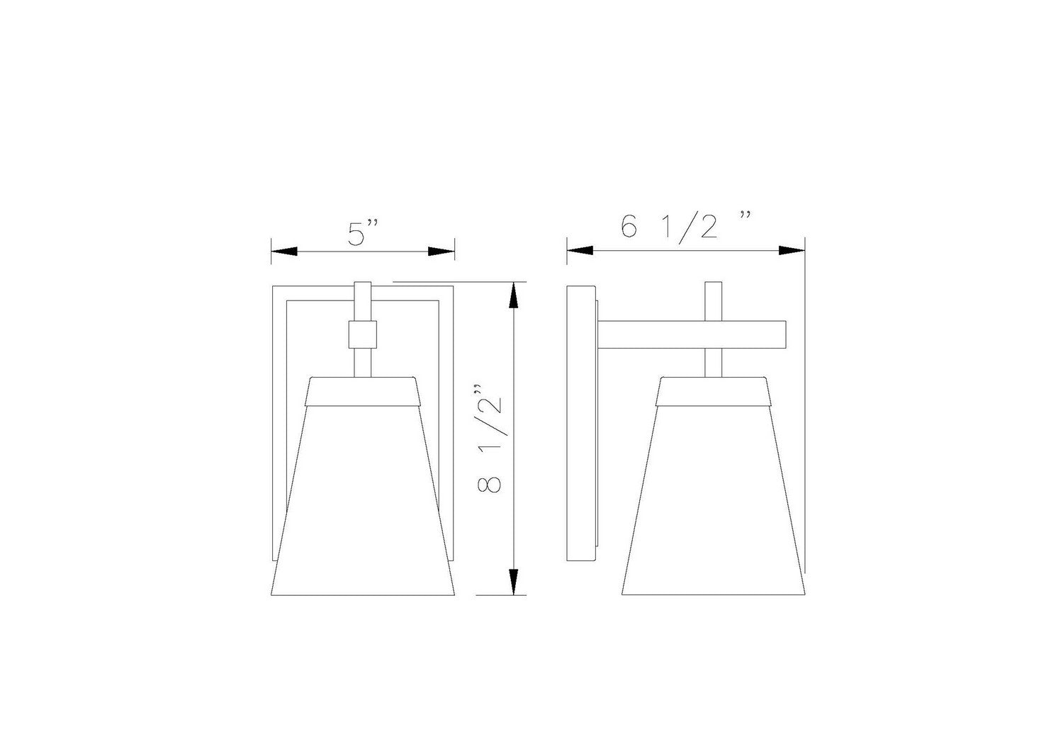 Z-Lite - 819-1S-CH - One Light Wall Sconce - Lauren - Chrome