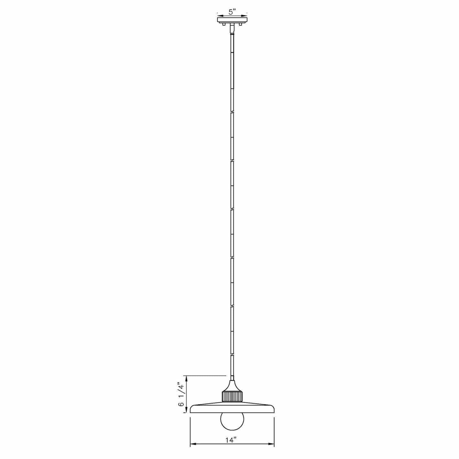Z-Lite - 820P14-OBR - One Light Pendant - Paloma - Olde Brass
