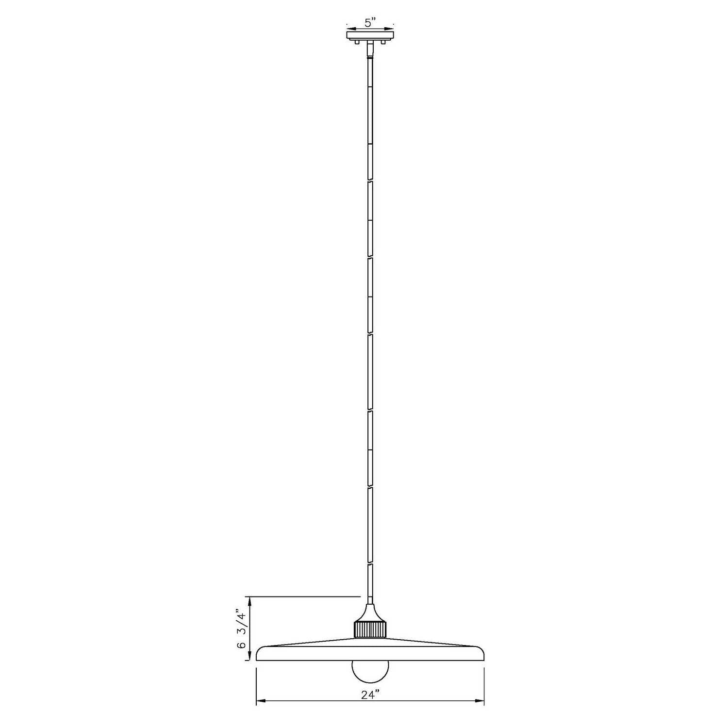 Z-Lite - 820P24-OBR - One Light Pendant - Paloma - Olde Brass