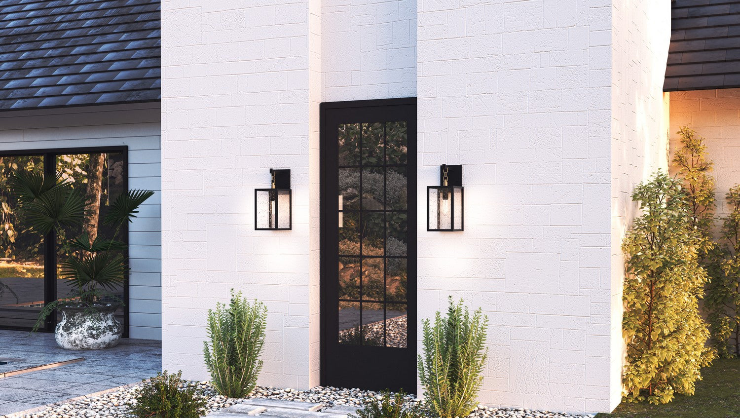Quoizel - ANC8406MBK - One Light Outdoor Wall Mount - Anchorage - Matte Black
