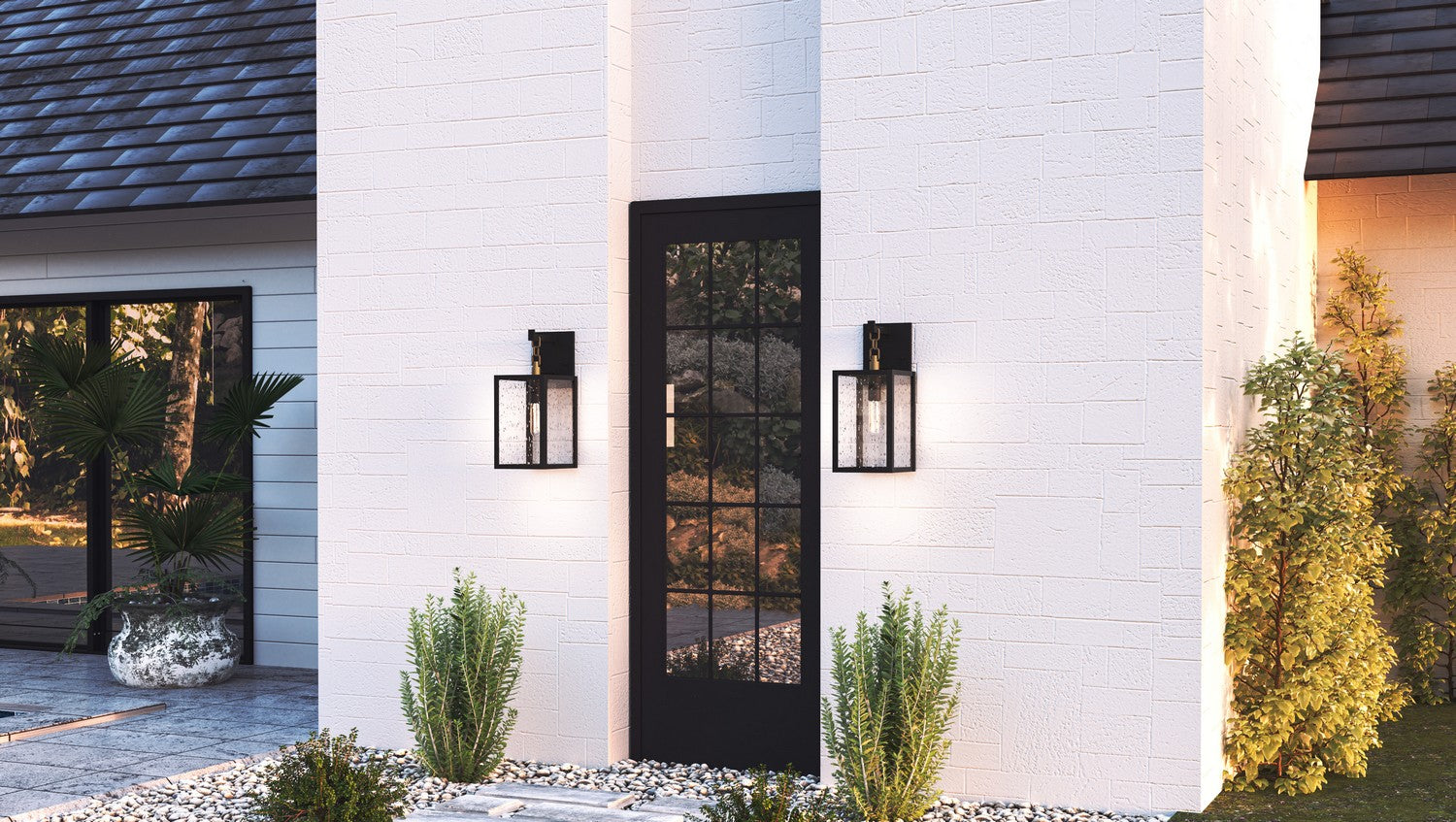 Quoizel - ANC8407MBK - One Light Outdoor Wall Mount - Anchorage - Matte Black