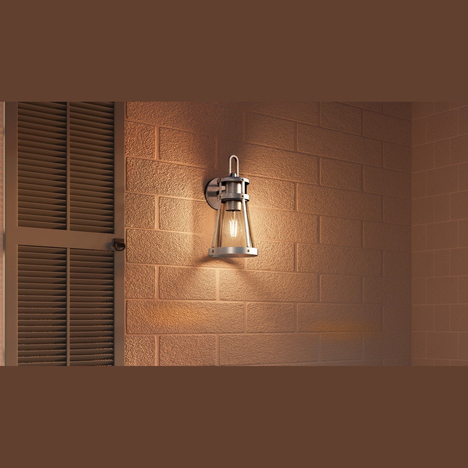 Quoizel - BAB8406ABA - One Light Outdoor Wall Mount - Barber - Antique Brushed Aluminum