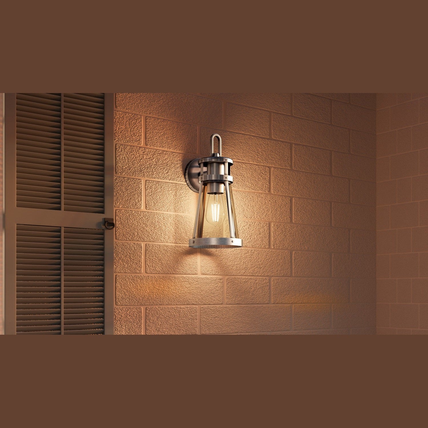 Quoizel - BAB8408ABA - One Light Outdoor Wall Mount - Barber - Antique Brushed Aluminum
