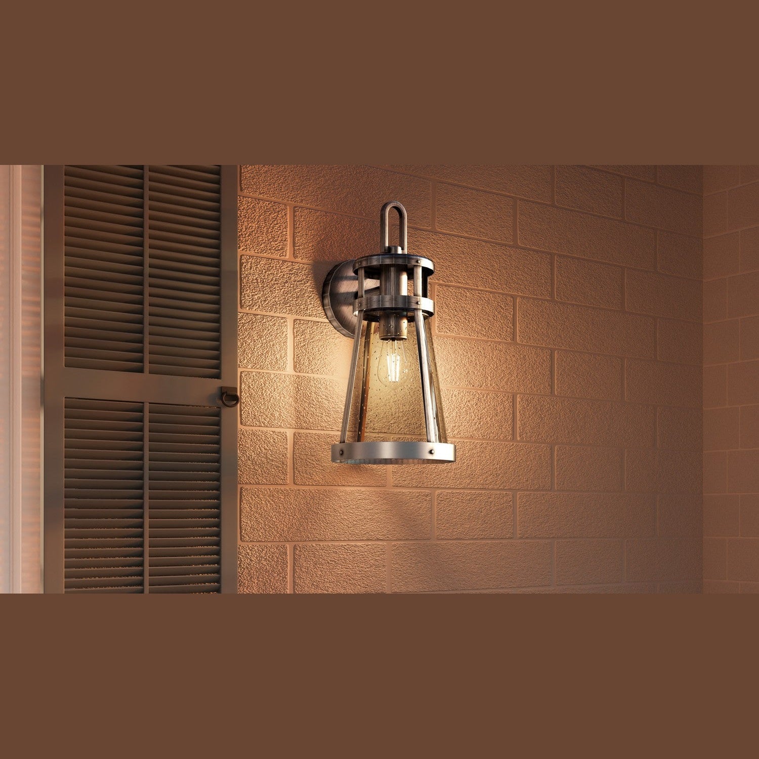 Quoizel - BAB8409ABA - One Light Outdoor Wall Mount - Barber - Antique Brushed Aluminum