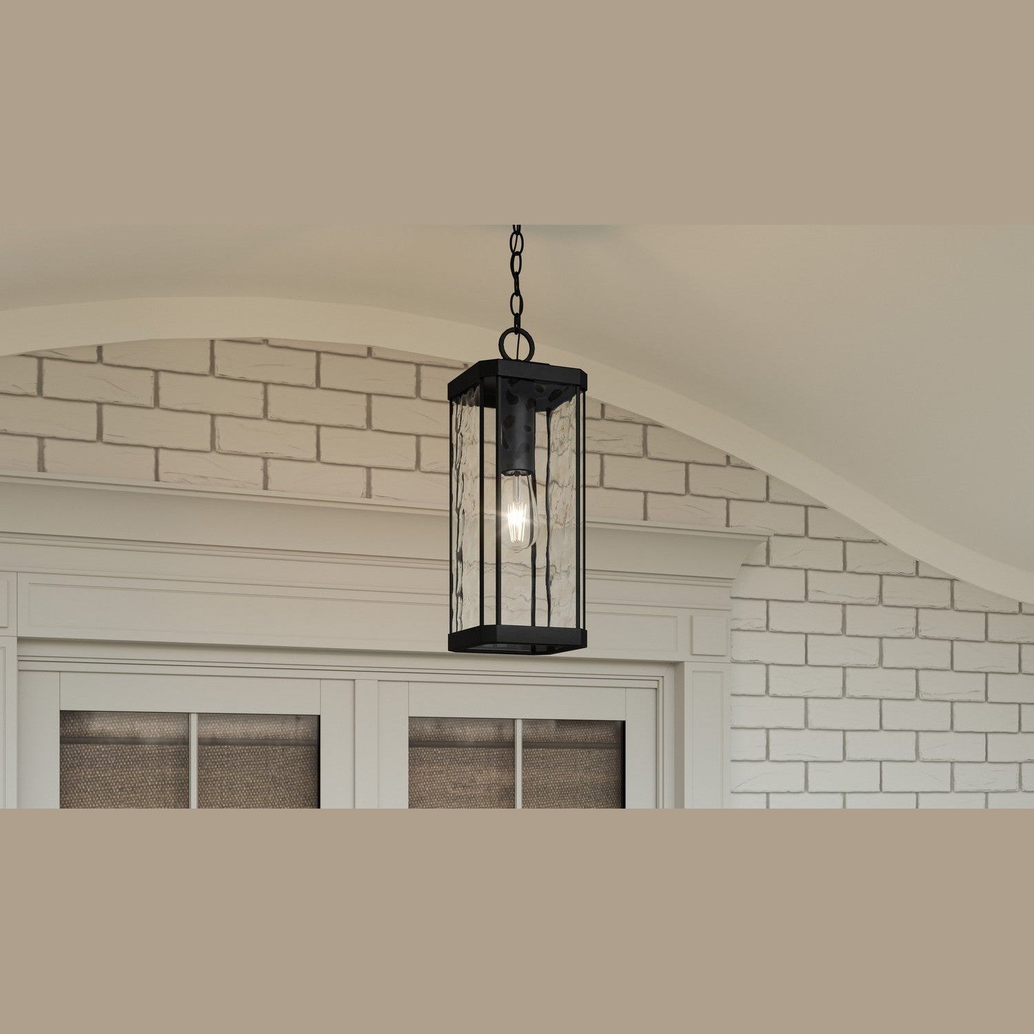 Quoizel - BCR1907MBK - One Light Outdoor Hanging Lantern - Balchier - Matte Black