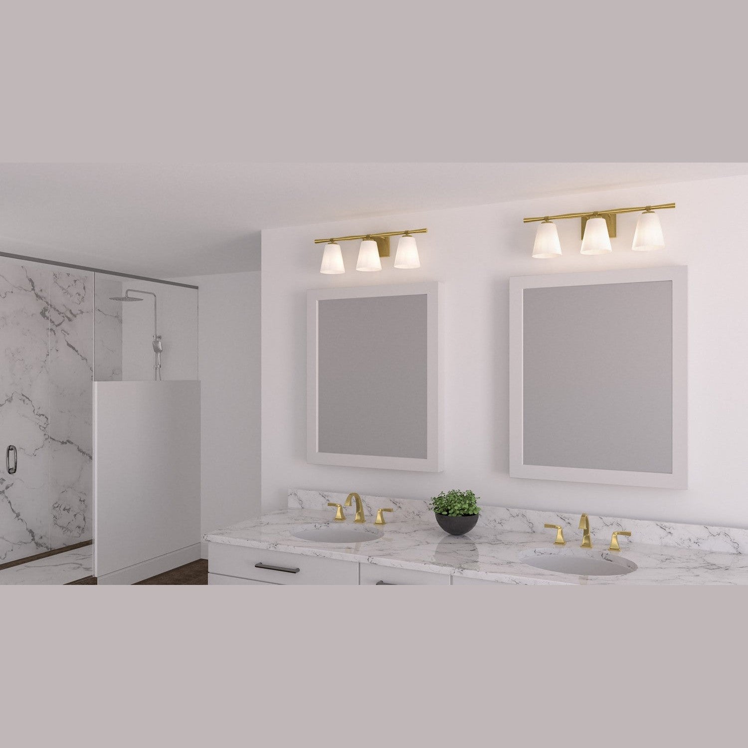Quoizel - BID8623AB - Three Light Bath - Brindley - Aged Brass