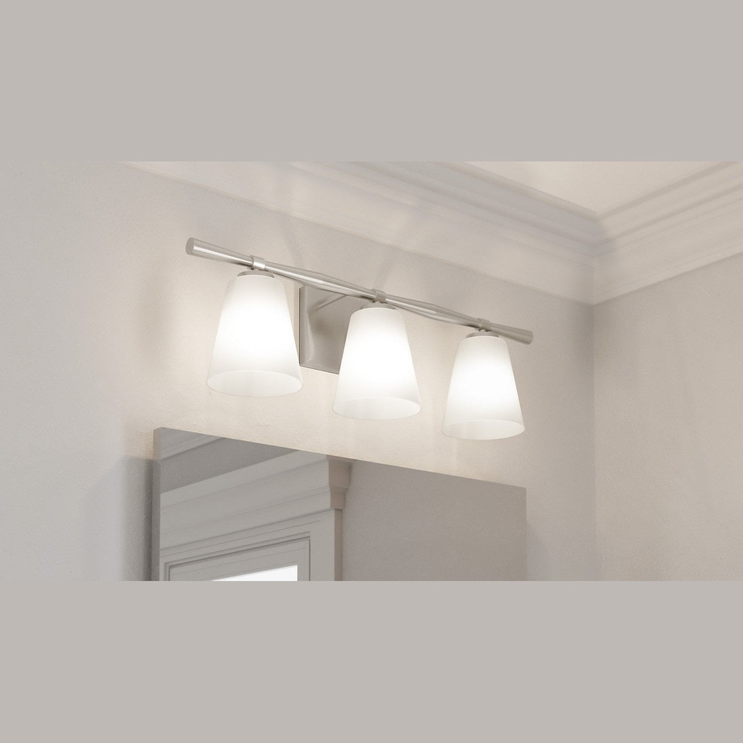 Quoizel - BID8623BN - Three Light Bath - Brindley - Brushed Nickel