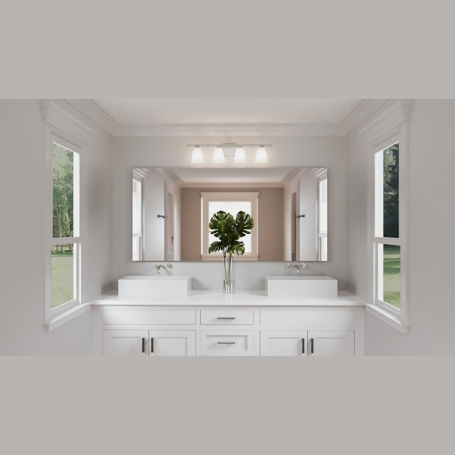 Quoizel - BID8631BN - Four Light Bath - Brindley - Brushed Nickel