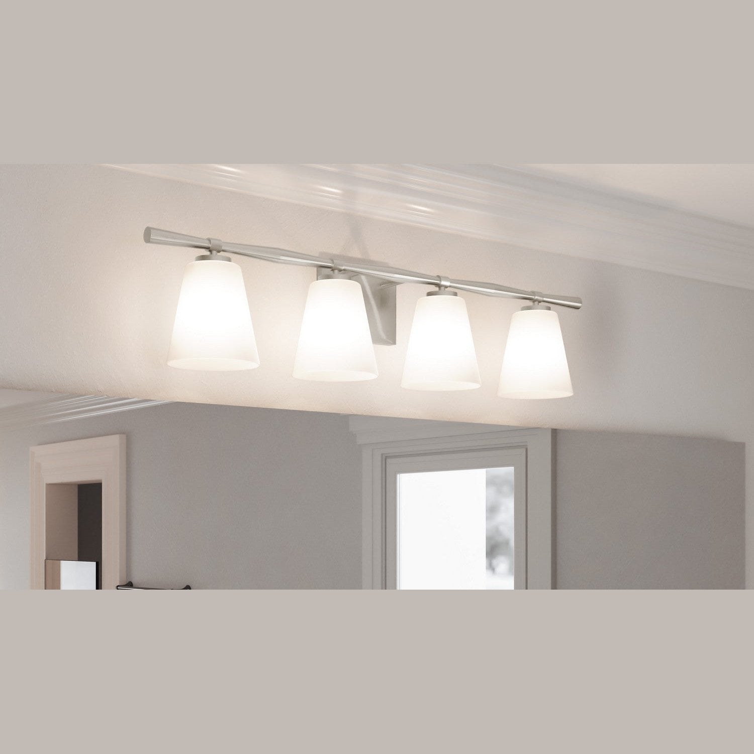Quoizel - BID8631BN - Four Light Bath - Brindley - Brushed Nickel