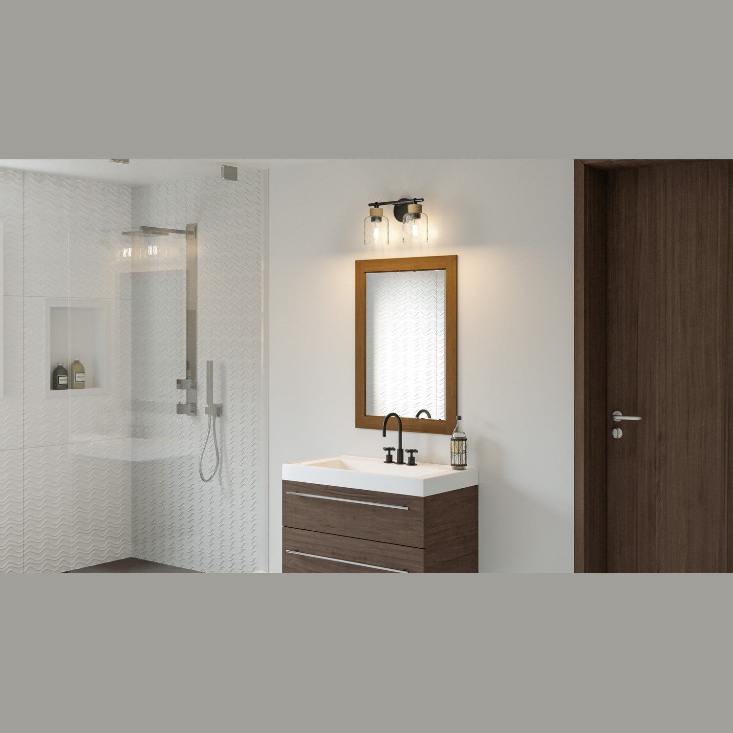 Quoizel - BTC8614MBK - Two Light Bath - Baltic - Matte Black