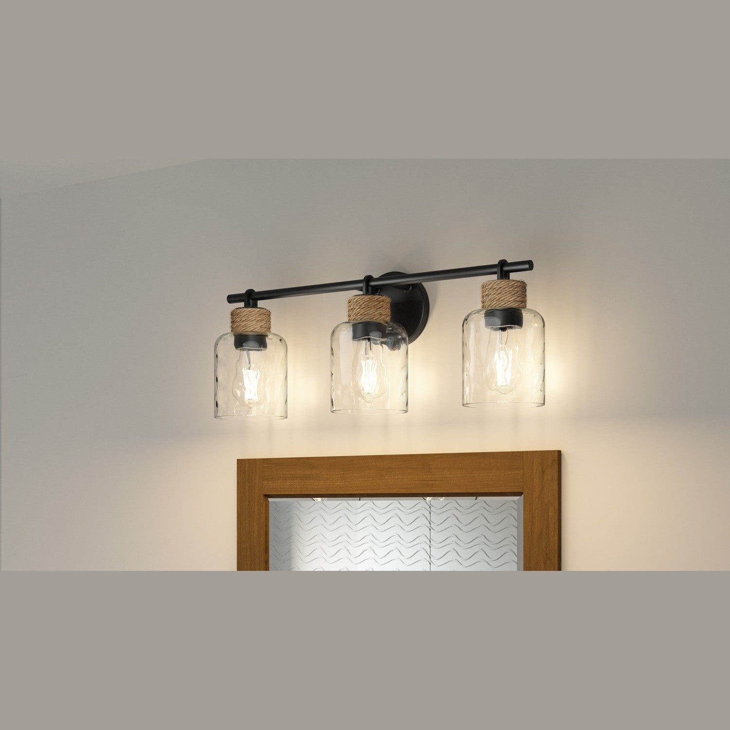 Quoizel - BTC8624MBK - Three Light Bath - Baltic - Matte Black