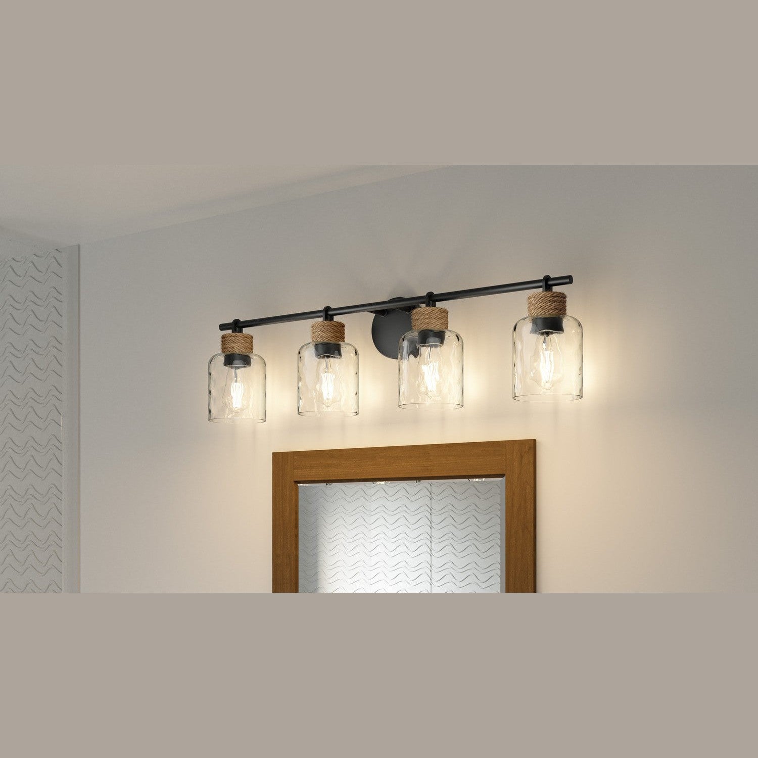 Quoizel - BTC8634MBK - Four Light Bath - Baltic - Matte Black