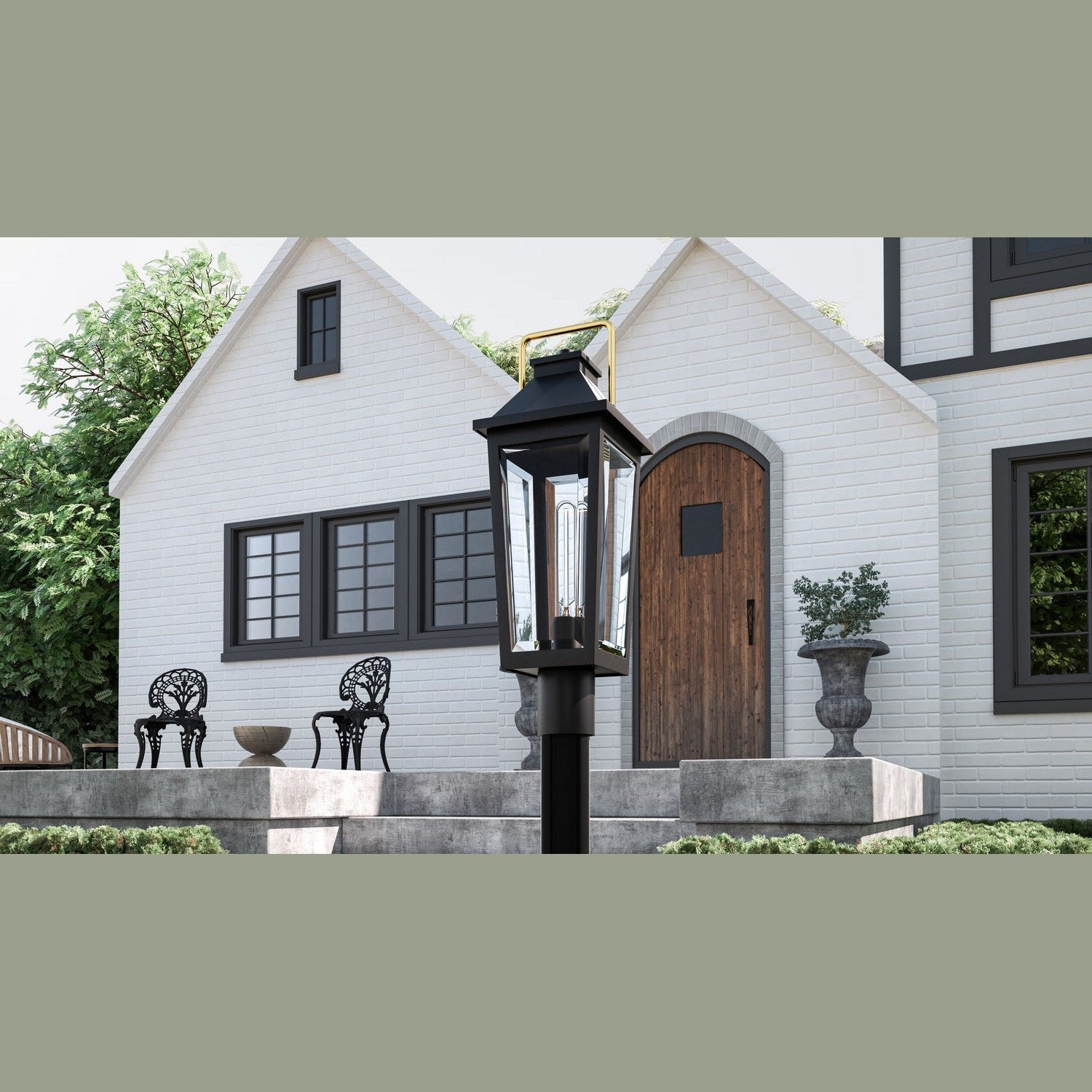 Quoizel - BUK9007MBK - One Light Outdoor Post Mount - Buckley - Matte Black