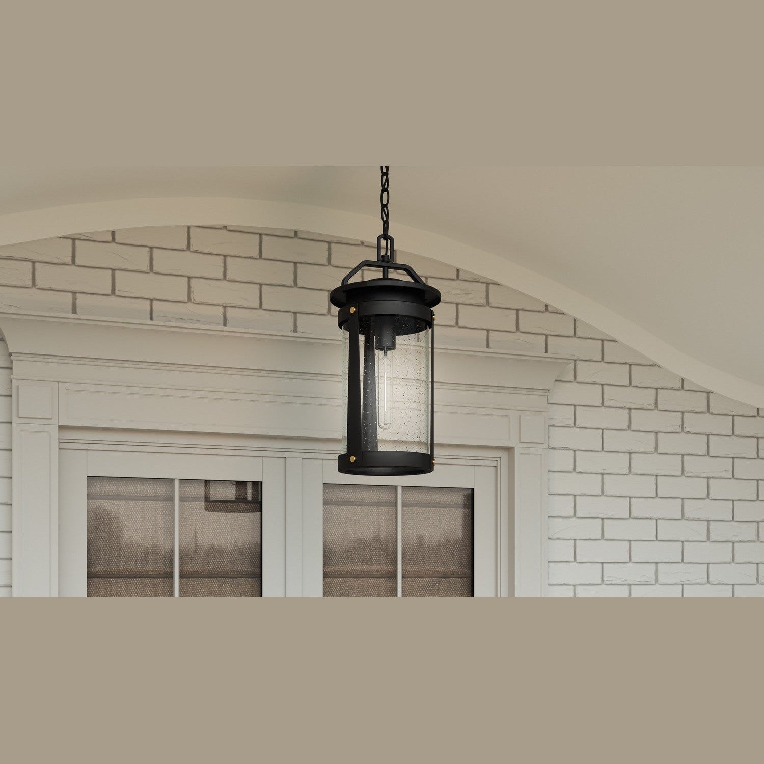 Quoizel - CLI1909EK - One Light Outdoor Hanging Lantern - Clifton - Earth Black