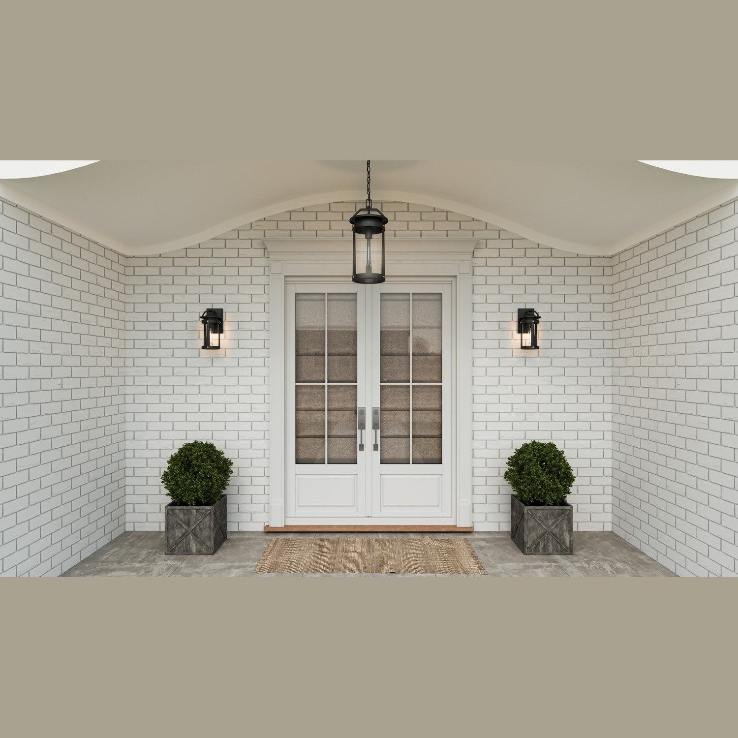 Quoizel - CLI8406EK - One Light Outdoor Wall Mount - Clifton - Earth Black