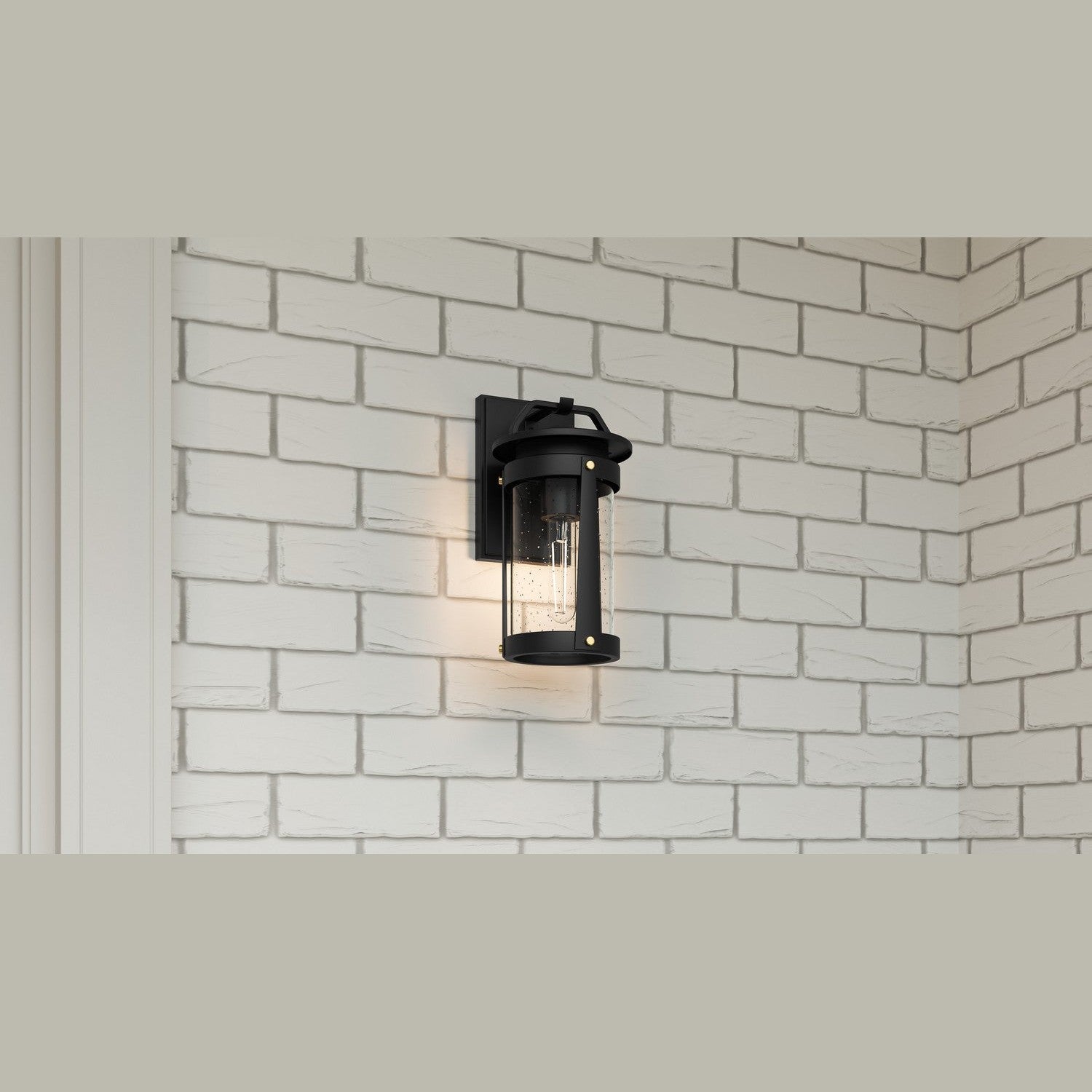 Quoizel - CLI8406EK - One Light Outdoor Wall Mount - Clifton - Earth Black