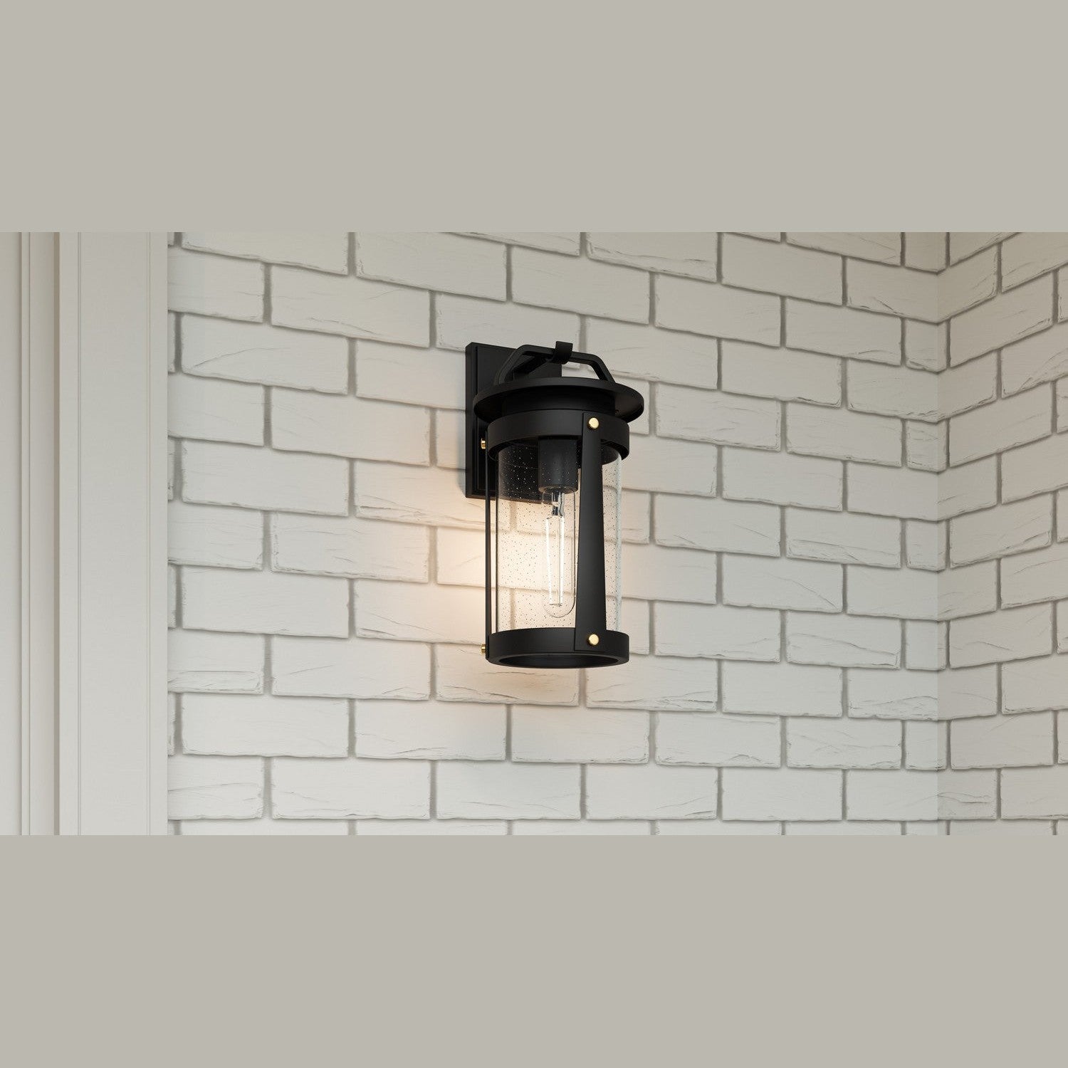 Quoizel - CLI8407EK - One Light Outdoor Wall Mount - Clifton - Earth Black