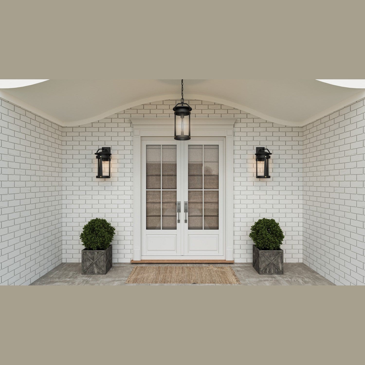 Quoizel - CLI8409EK - One Light Outdoor Wall Mount - Clifton - Earth Black