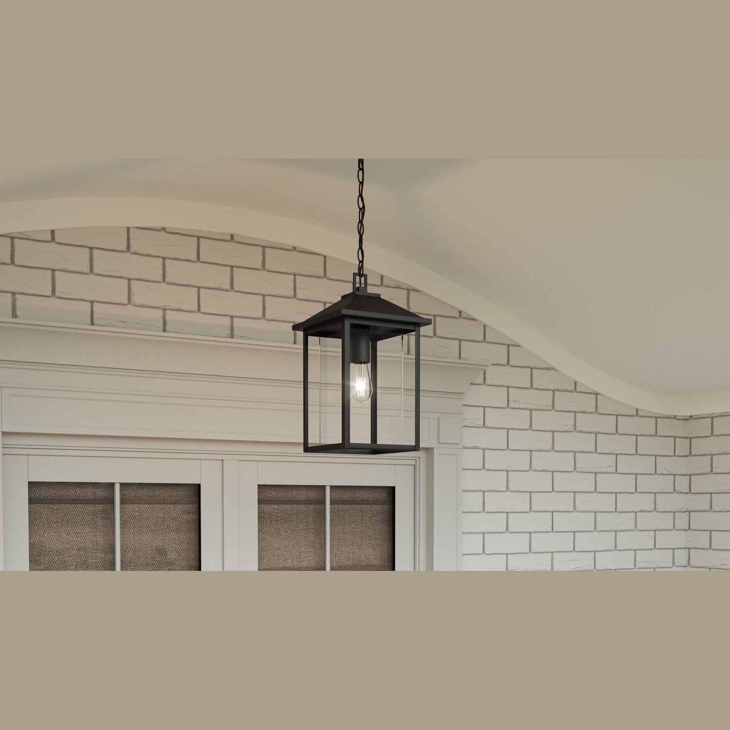 Quoizel - FTC1910EK - One Light Outdoor Hanging Lantern - Fletcher - Earth Black