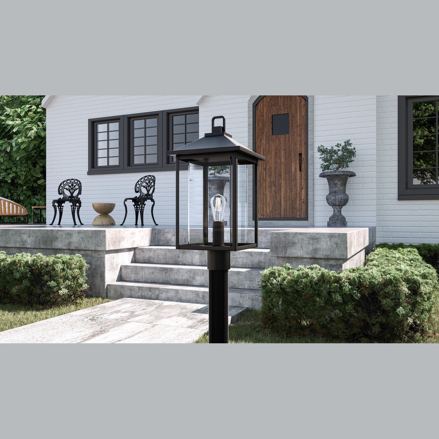 Quoizel - FTC9010EK - One Light Outdoor Post Mount - Fletcher - Earth Black