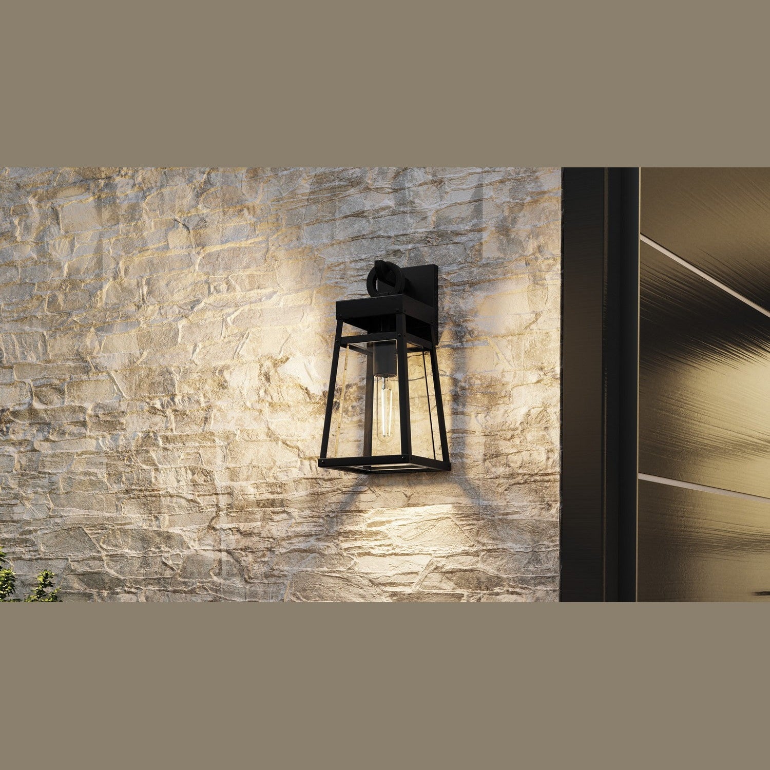 Quoizel - GFY8406MBK - One Light Outdoor Wall Mount - Godfrey - Matte Black