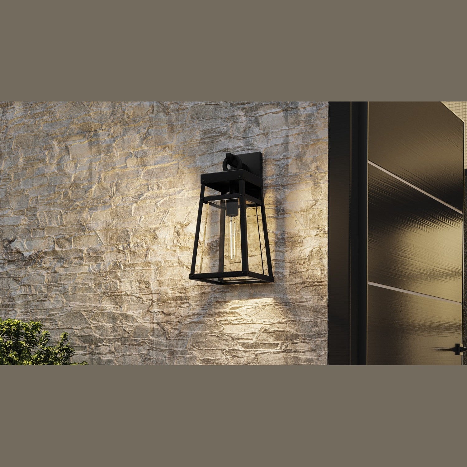 Quoizel - GFY8408MBK - One Light Outdoor Wall Mount - Godfrey - Matte Black