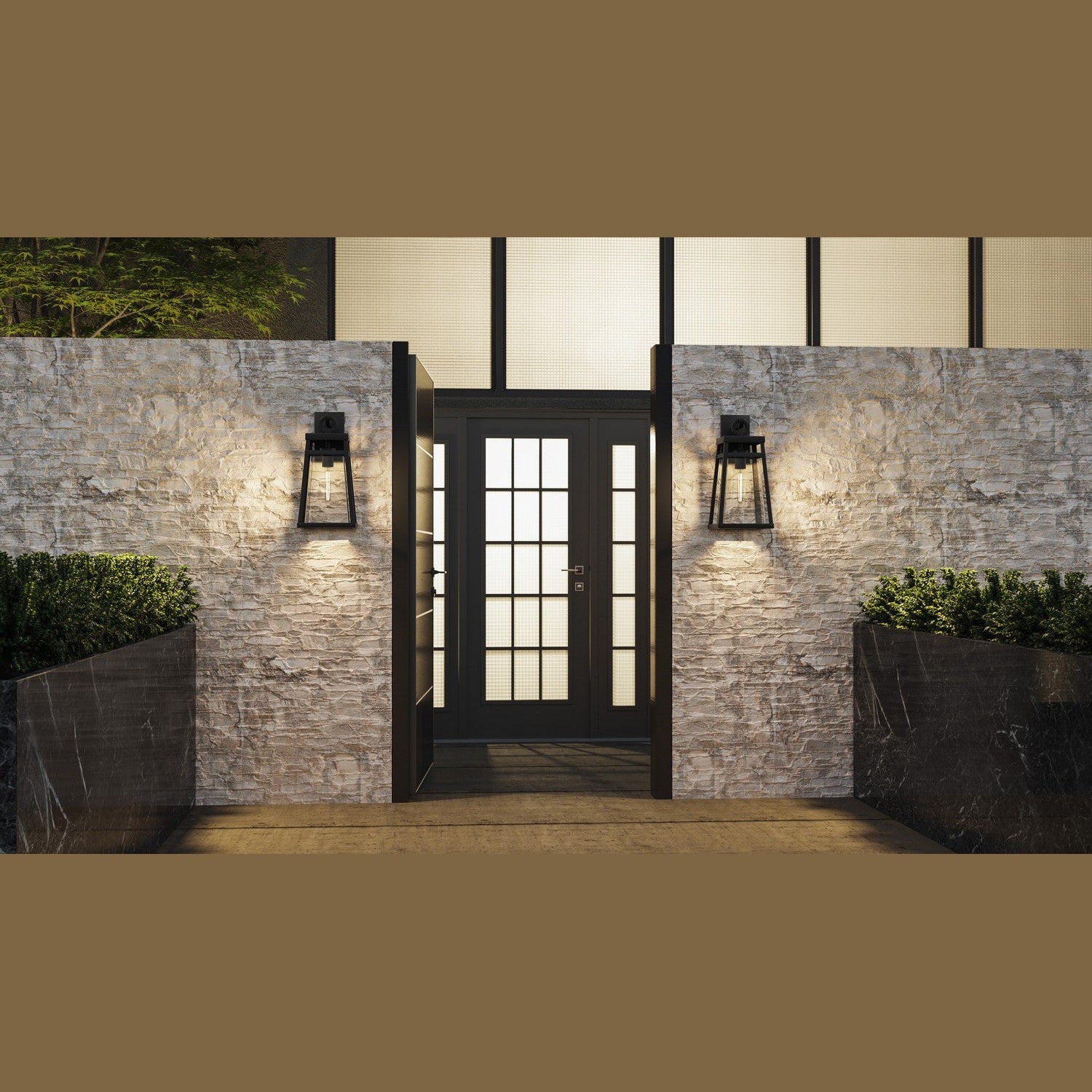 Quoizel - GFY8409MBK - One Light Outdoor Wall Mount - Godfrey - Matte Black