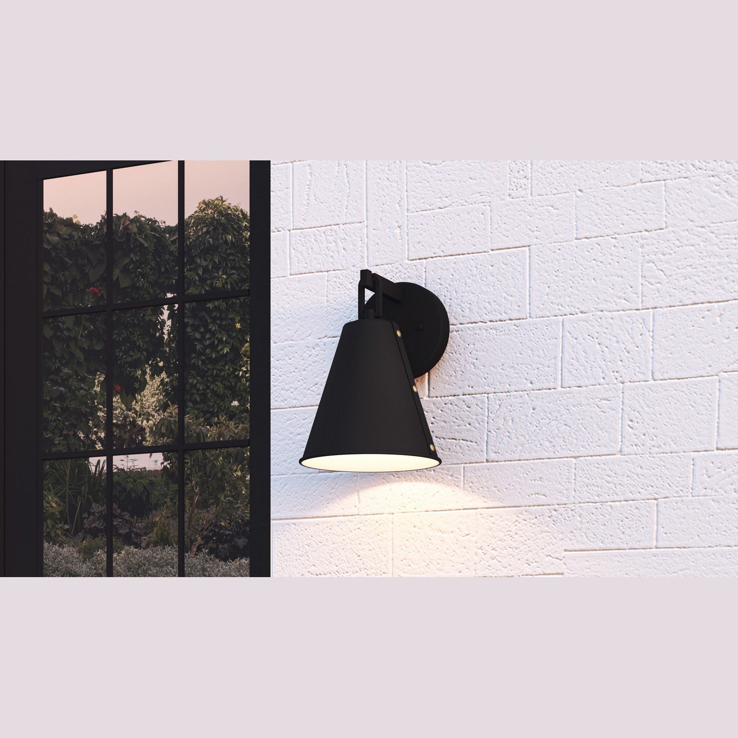 Quoizel - HYD8408MBK - One Light Outdoor Wall Mount - Hyde - Matte Black