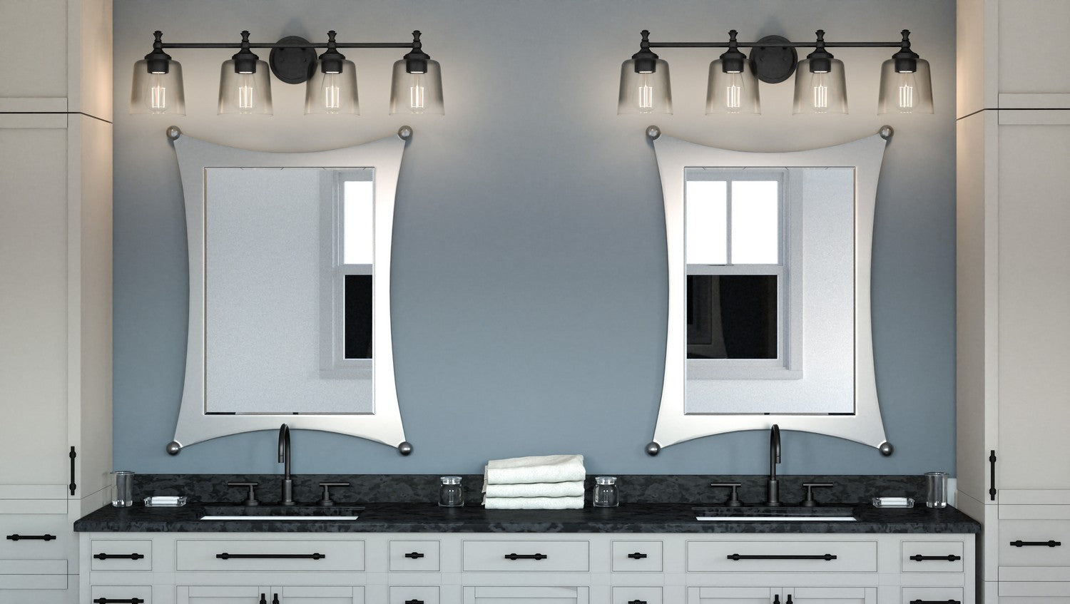 Quoizel - JEN8631MBK - Four Light Bath - Jenson - Matte Black