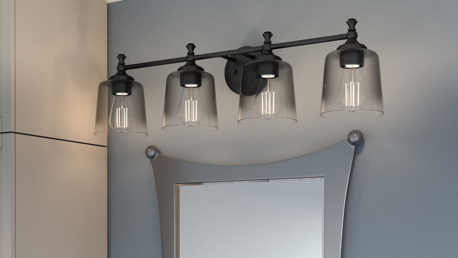 Quoizel - JEN8631MBK - Four Light Bath - Jenson - Matte Black