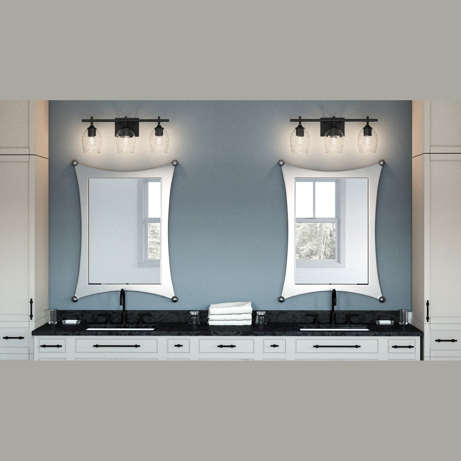 Quoizel - LCY8622MBK - Three Light Bath - Lucy - Matte Black