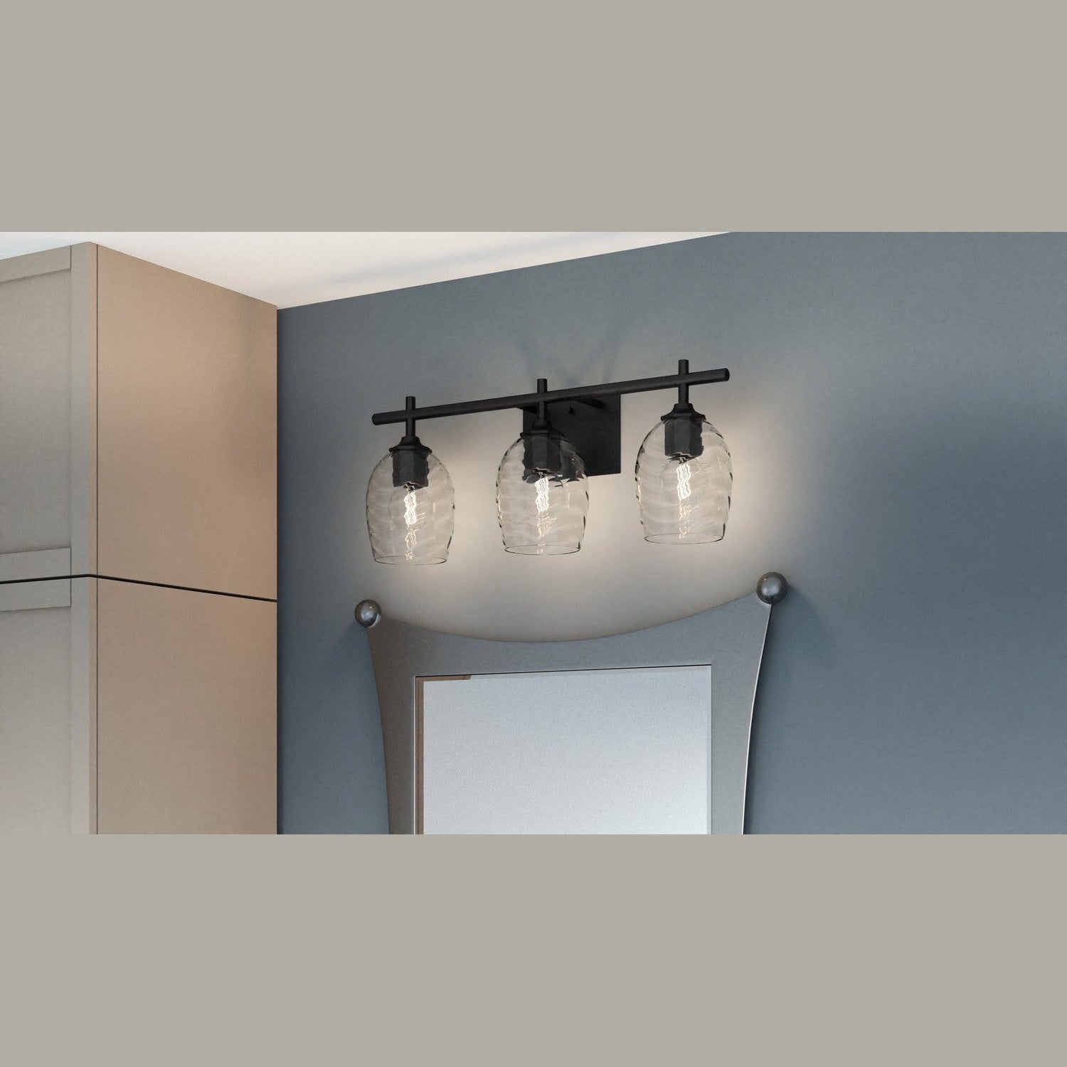 Quoizel - LCY8622MBK - Three Light Bath - Lucy - Matte Black