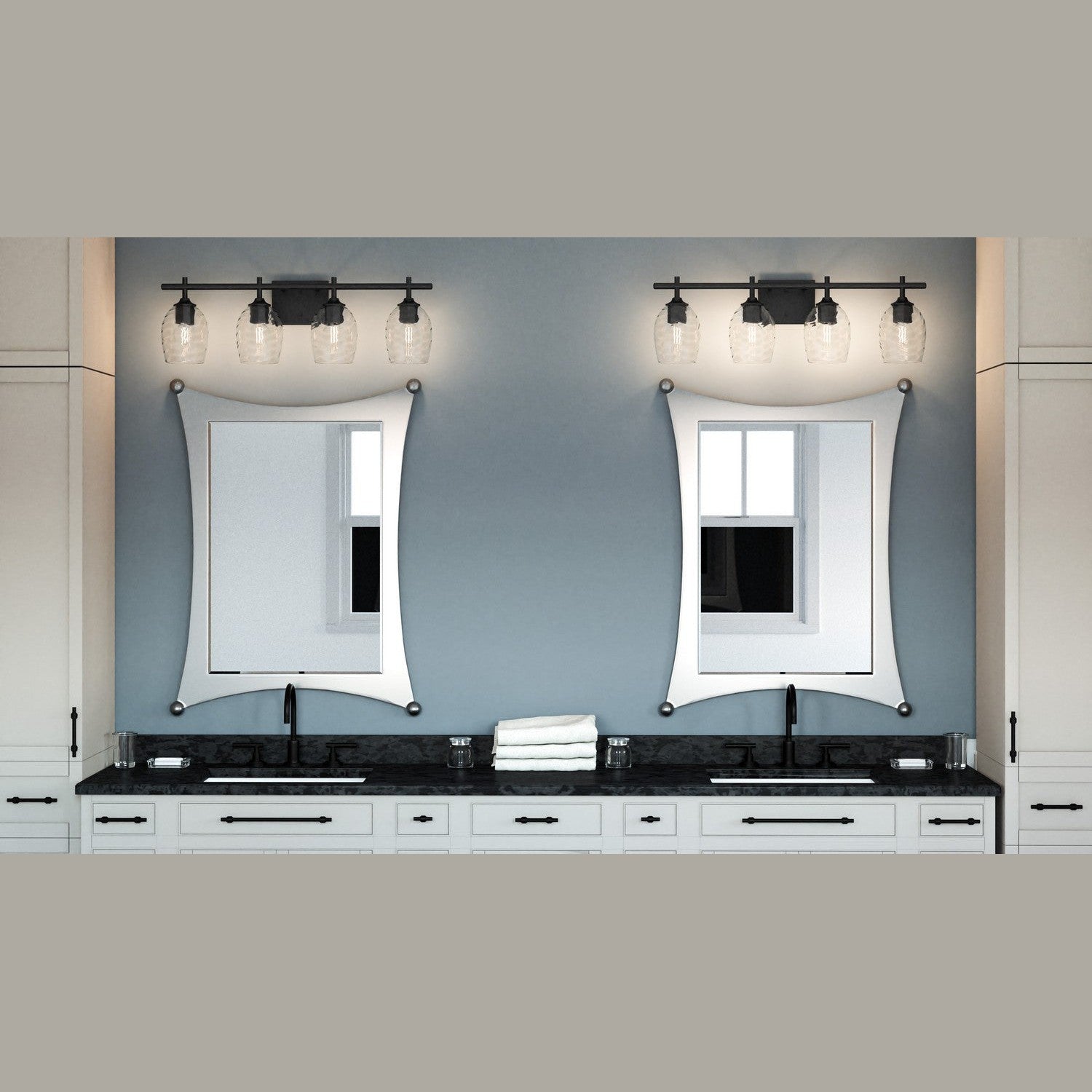 Quoizel - LCY8629MBK - Four Light Bath - Lucy - Matte Black