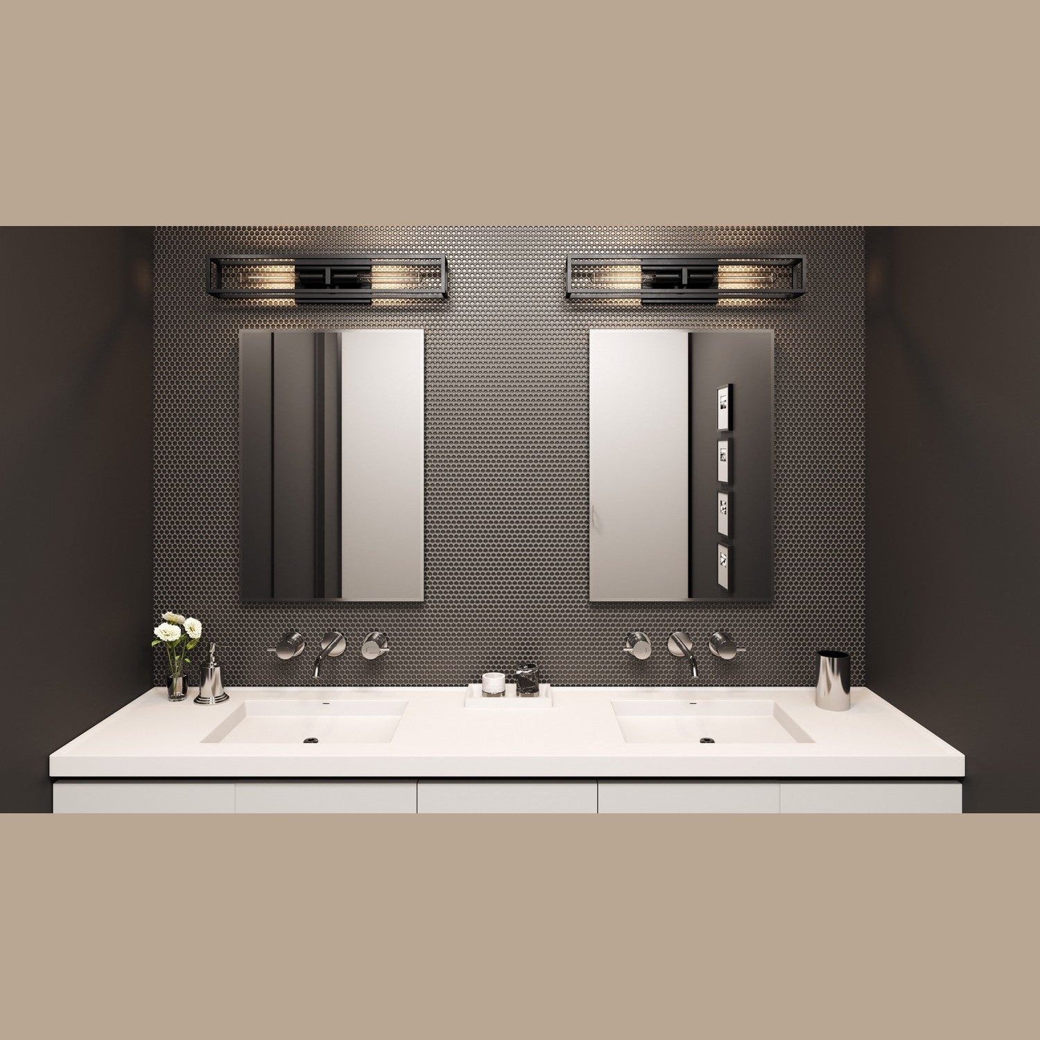 Quoizel - LGN8624MBK - Two Light Bath - Leighton - Matte Black