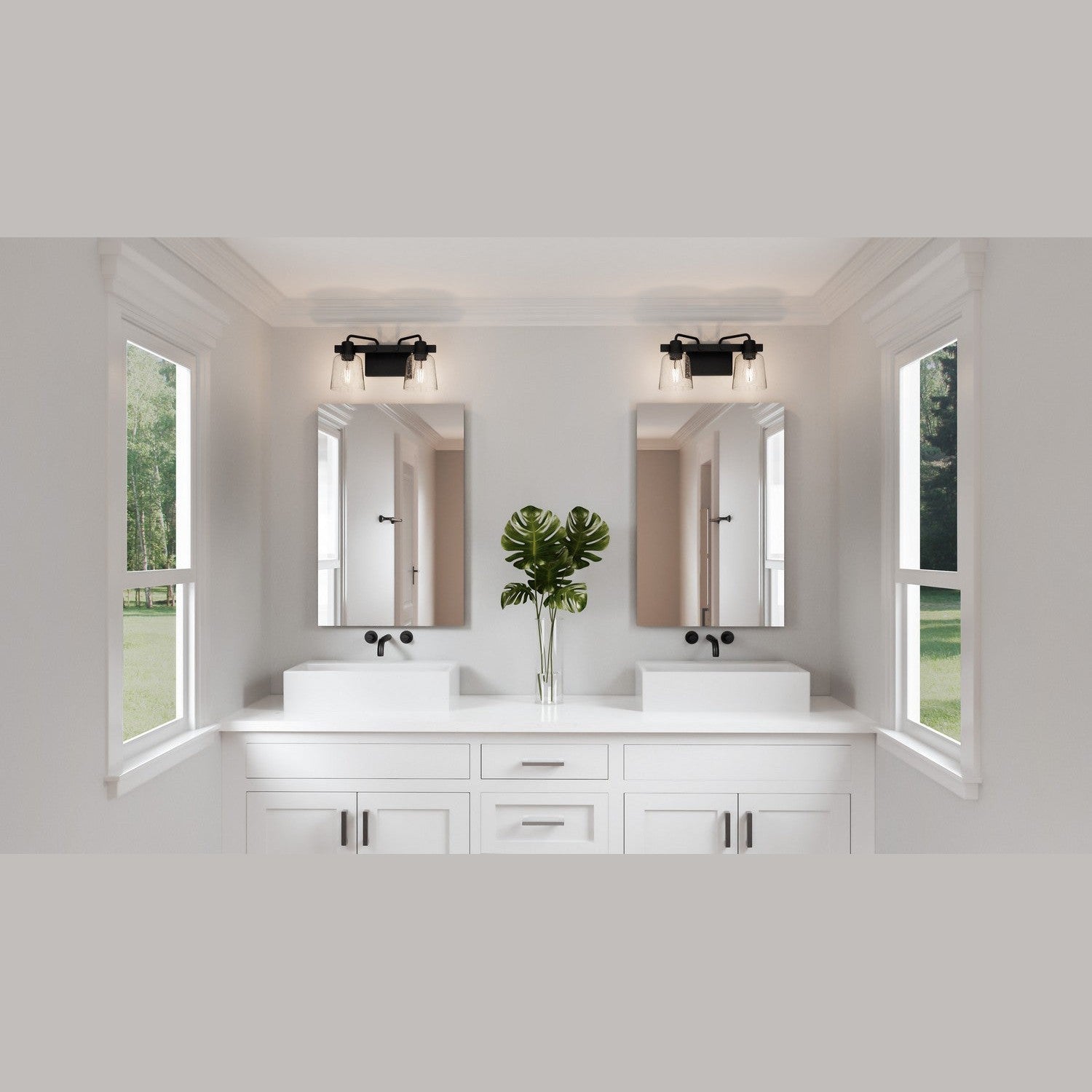 Quoizel - LYD8616MBK - Two Light Bath - Lydia - Matte Black
