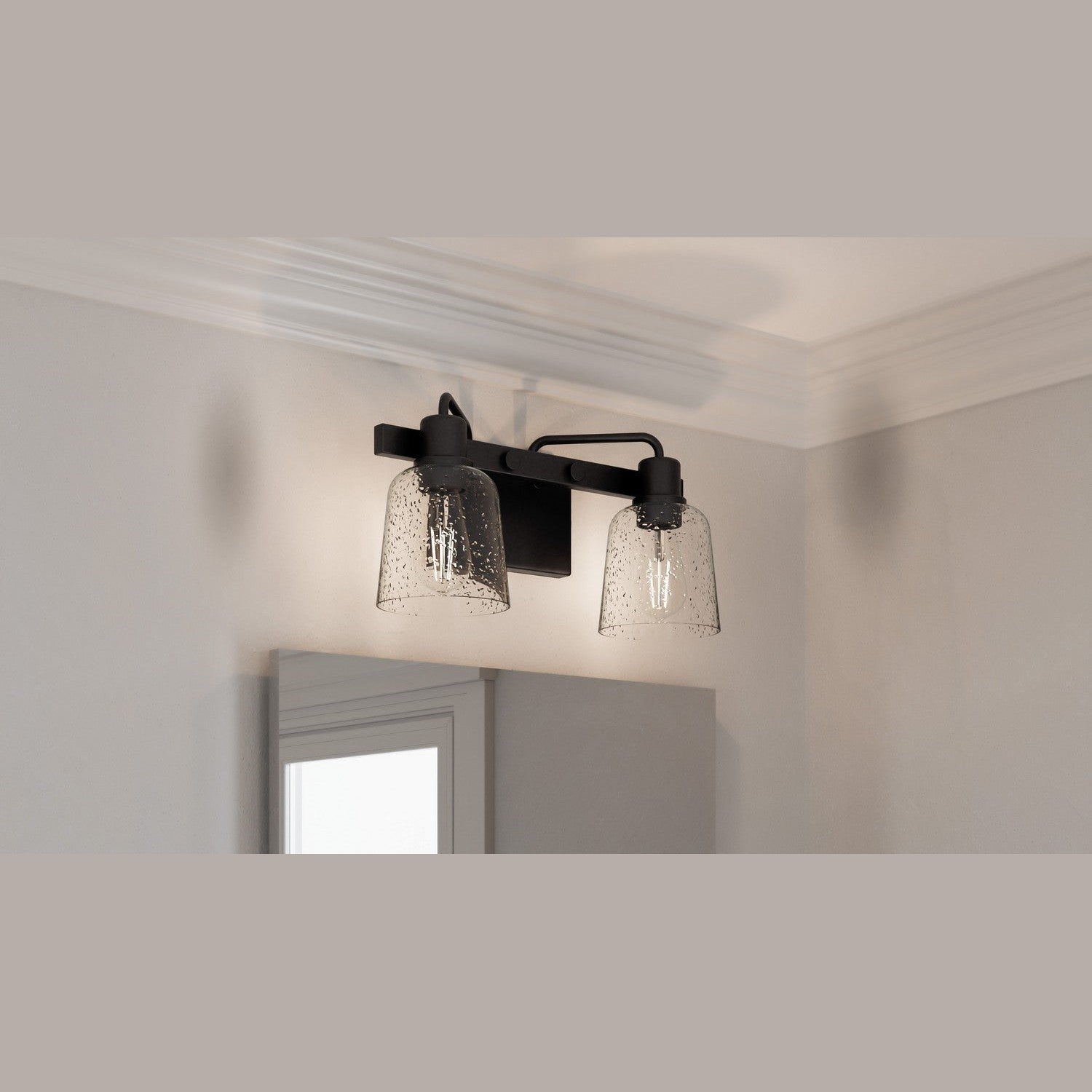 Quoizel - LYD8616MBK - Two Light Bath - Lydia - Matte Black