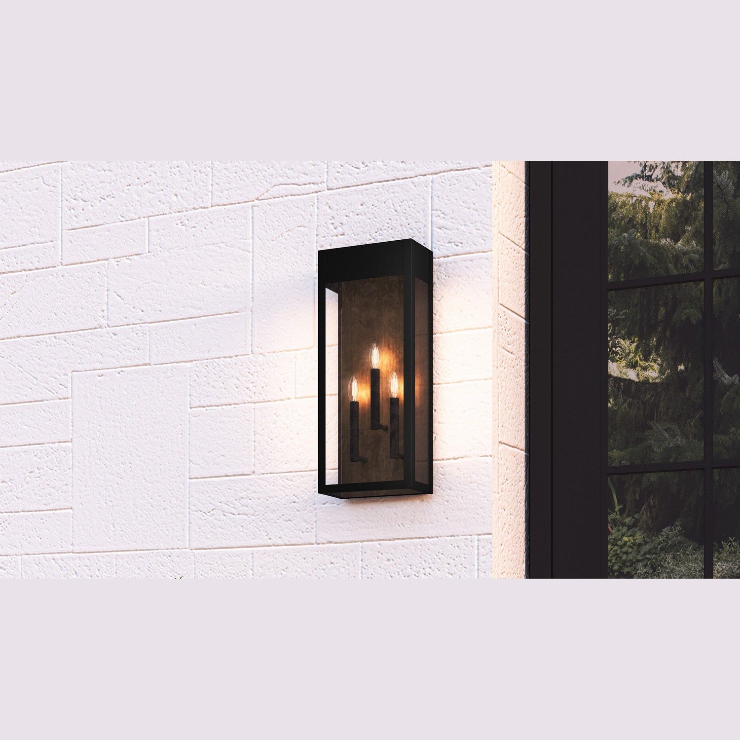 Quoizel - MAE8410MBK - Three Light Outdoor Wall Mount - Maren - Matte Black