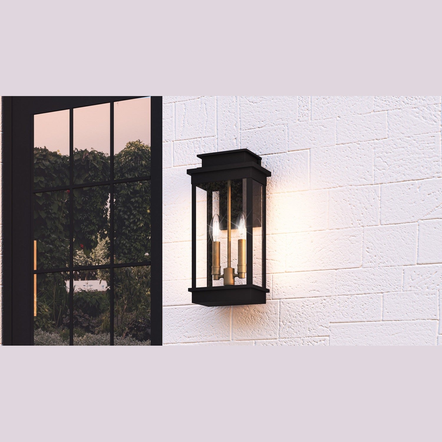 Quoizel - NOE8407MBK - Two Light Outdoor Wall Mount - Noelle - Matte Black