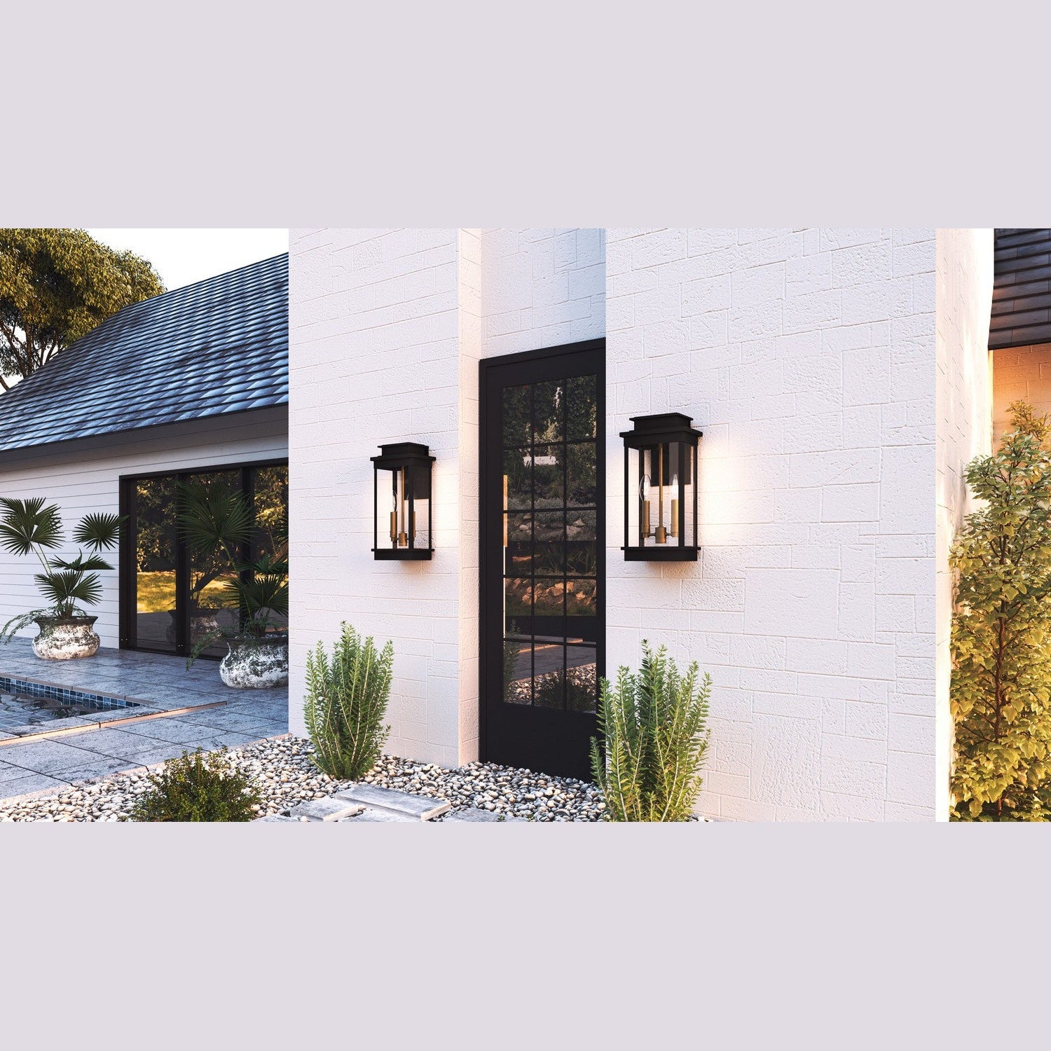 Quoizel - NOE8409MBK - Two Light Outdoor Wall Mount - Noelle - Matte Black