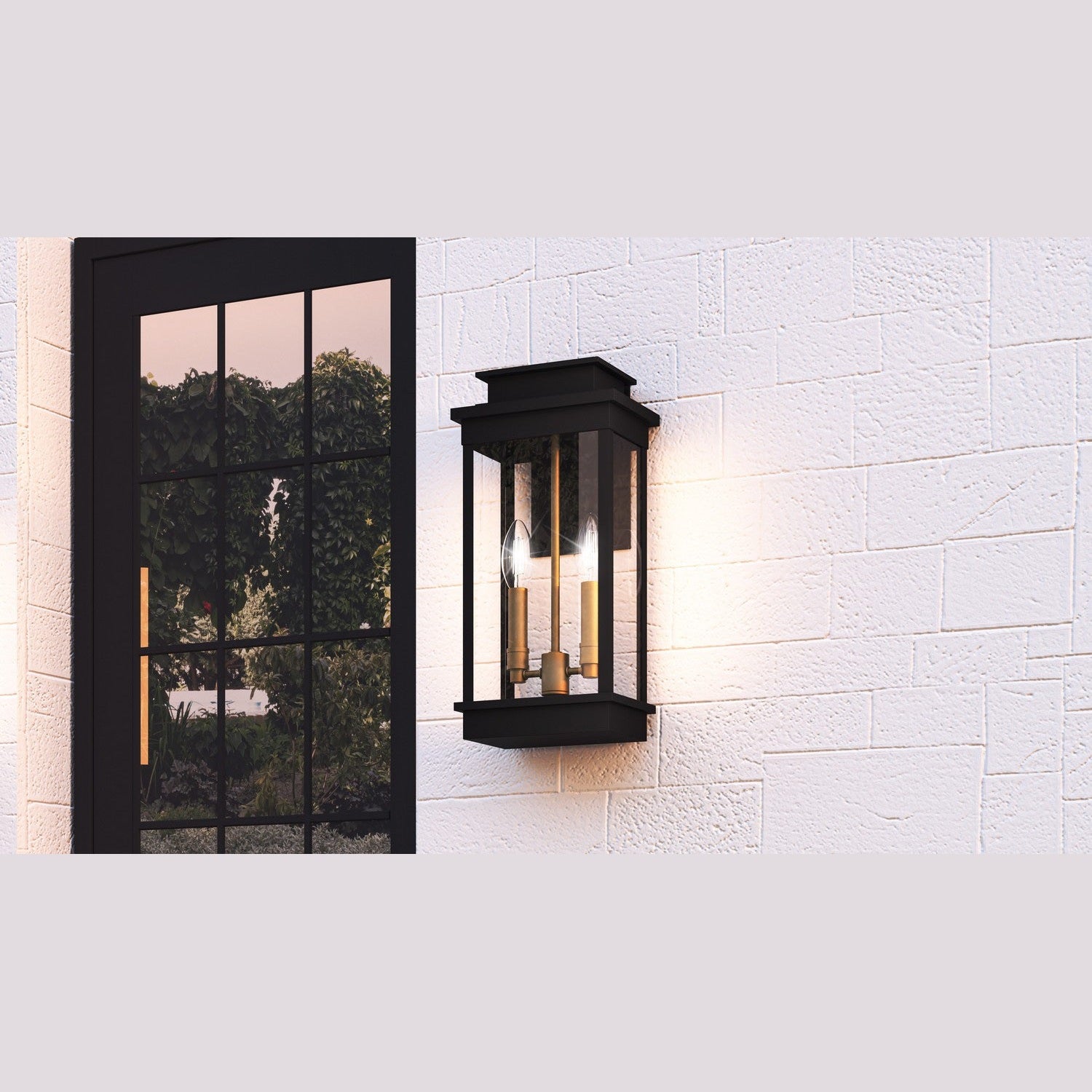 Quoizel - NOE8409MBK - Two Light Outdoor Wall Mount - Noelle - Matte Black