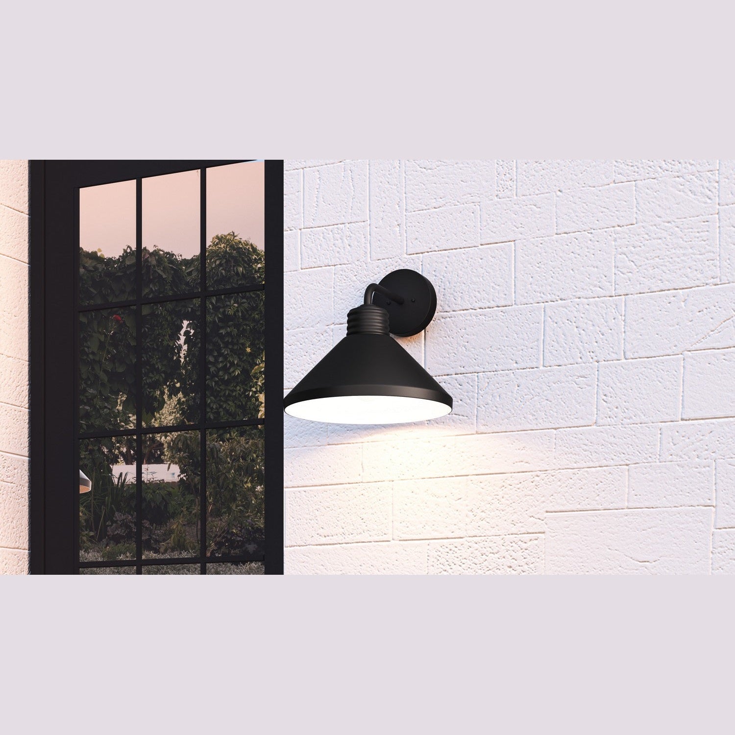 Quoizel - REN8411MBK - One Light Outdoor Wall Mount - Rencher - Matte Black