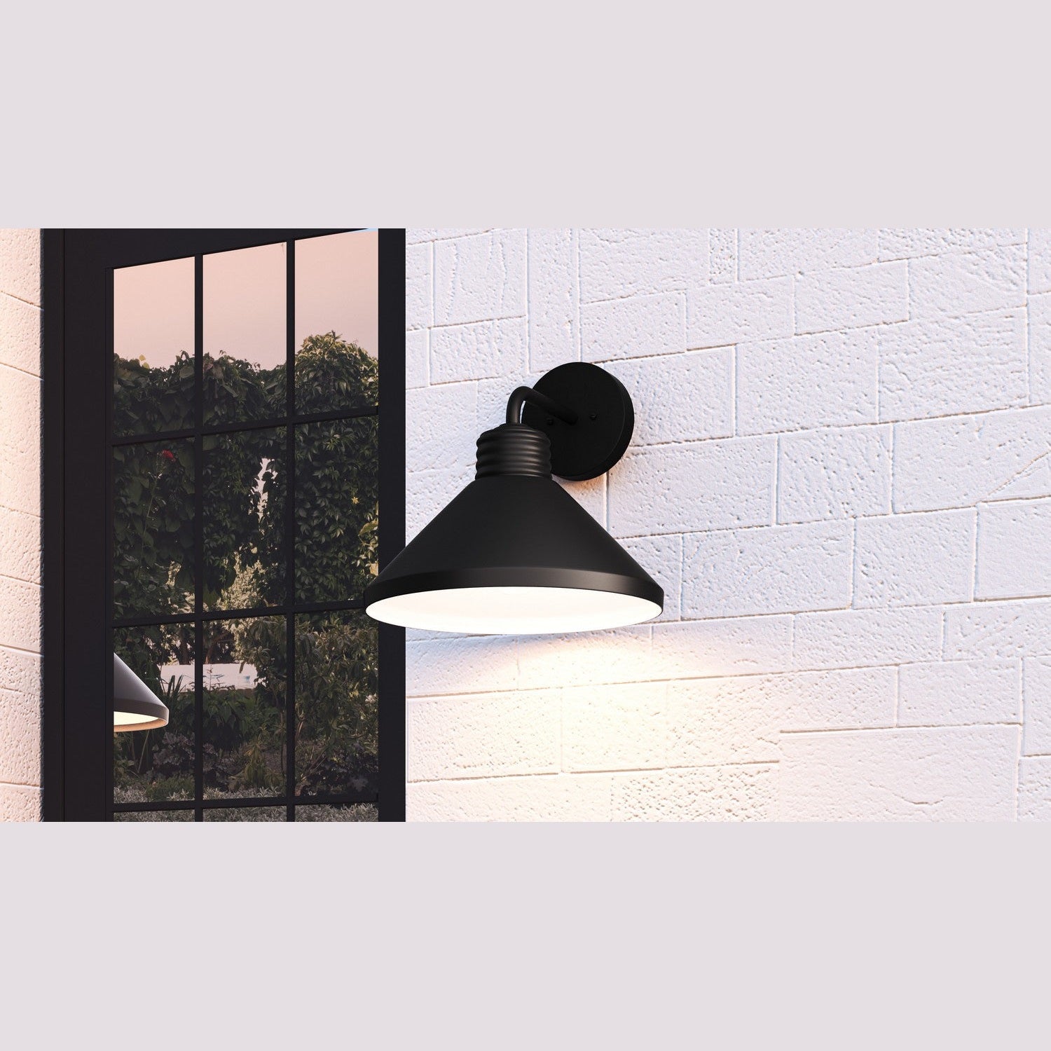 Quoizel - REN8414MBK - One Light Outdoor Wall Mount - Rencher - Matte Black