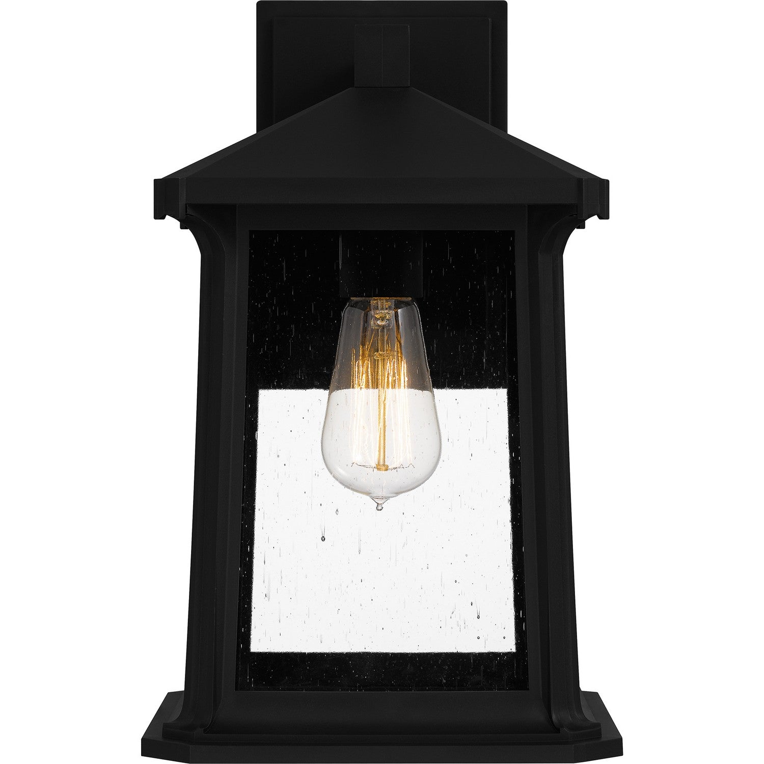 Quoizel - SAT8409MBK - One Light Outdoor Wall Mount - Satterfield - Matte Black