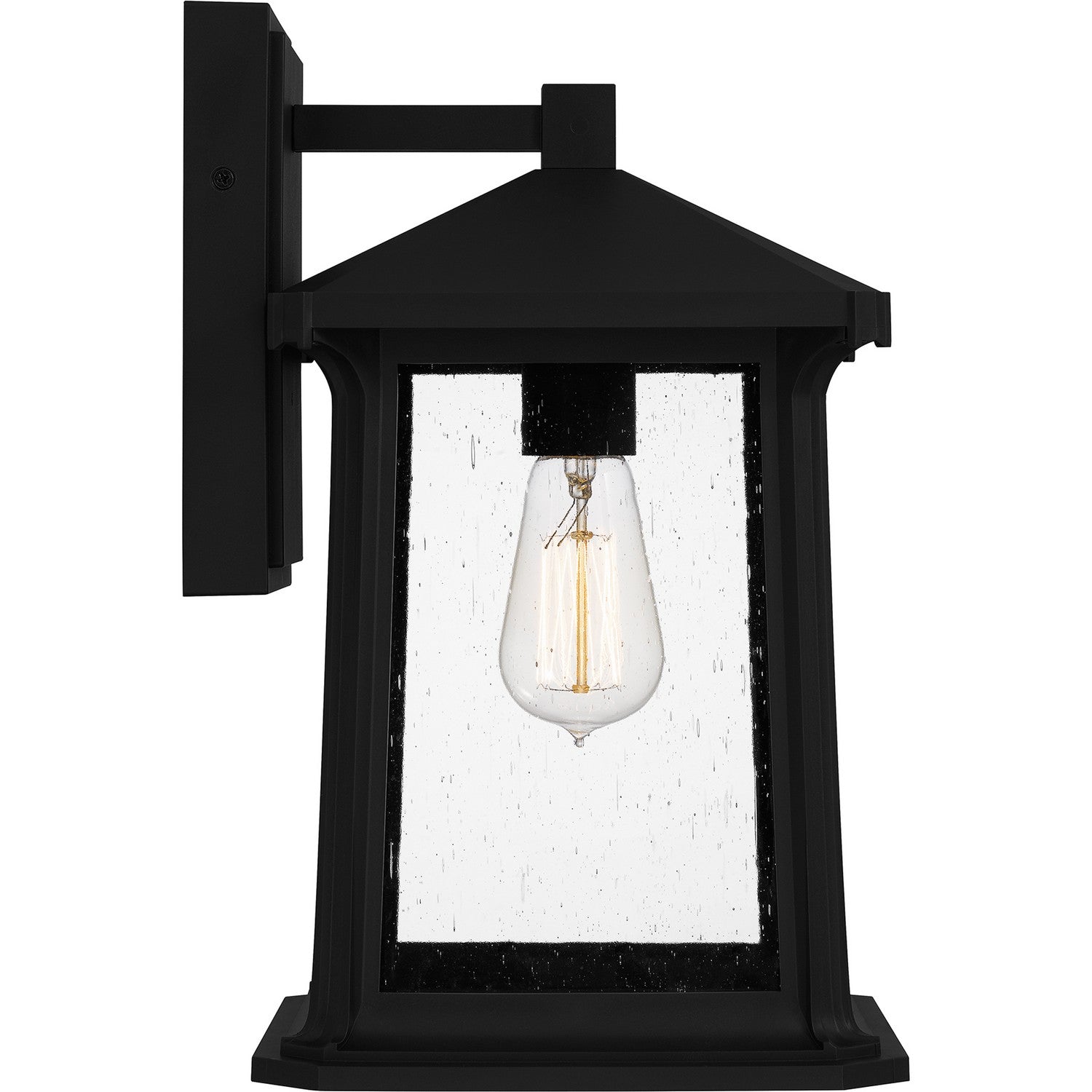 Quoizel - SAT8409MBK - One Light Outdoor Wall Mount - Satterfield - Matte Black
