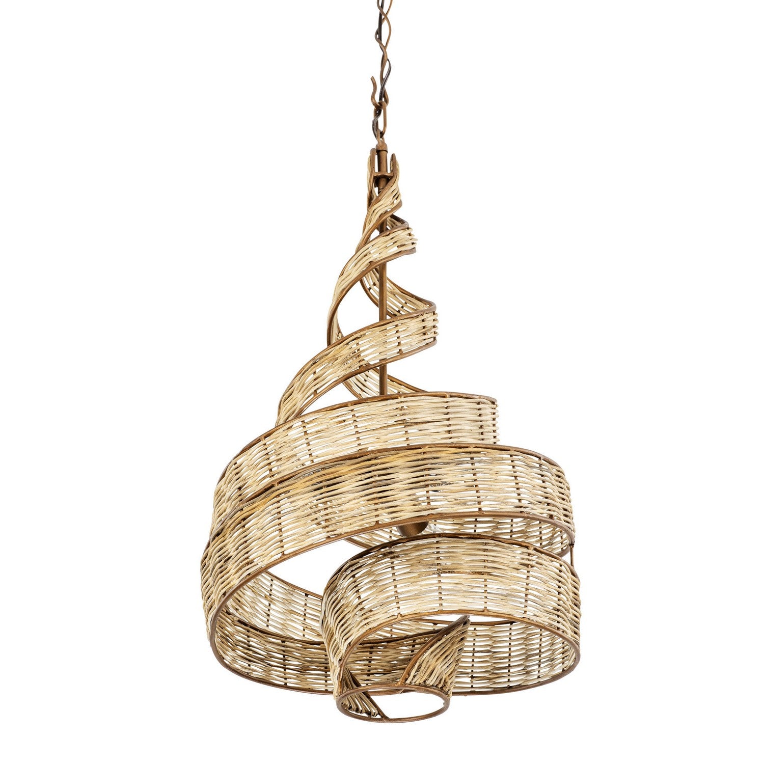 Varaluz - 240P03BTR - Three Light Pendant - Flow - Baguette/Natural Rattan