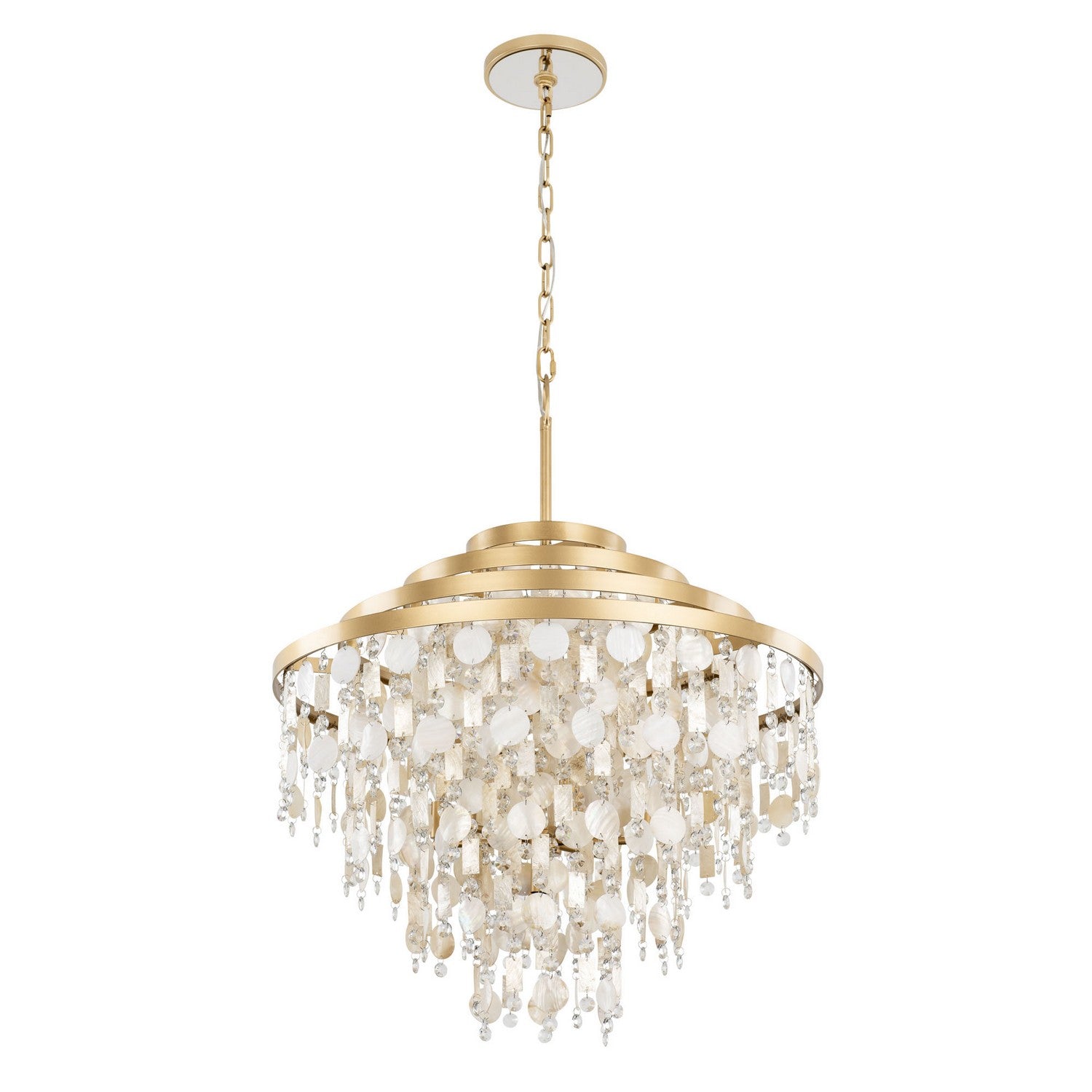 Varaluz - 377C10FG - Ten Light Chandelier - Kalani - French Gold